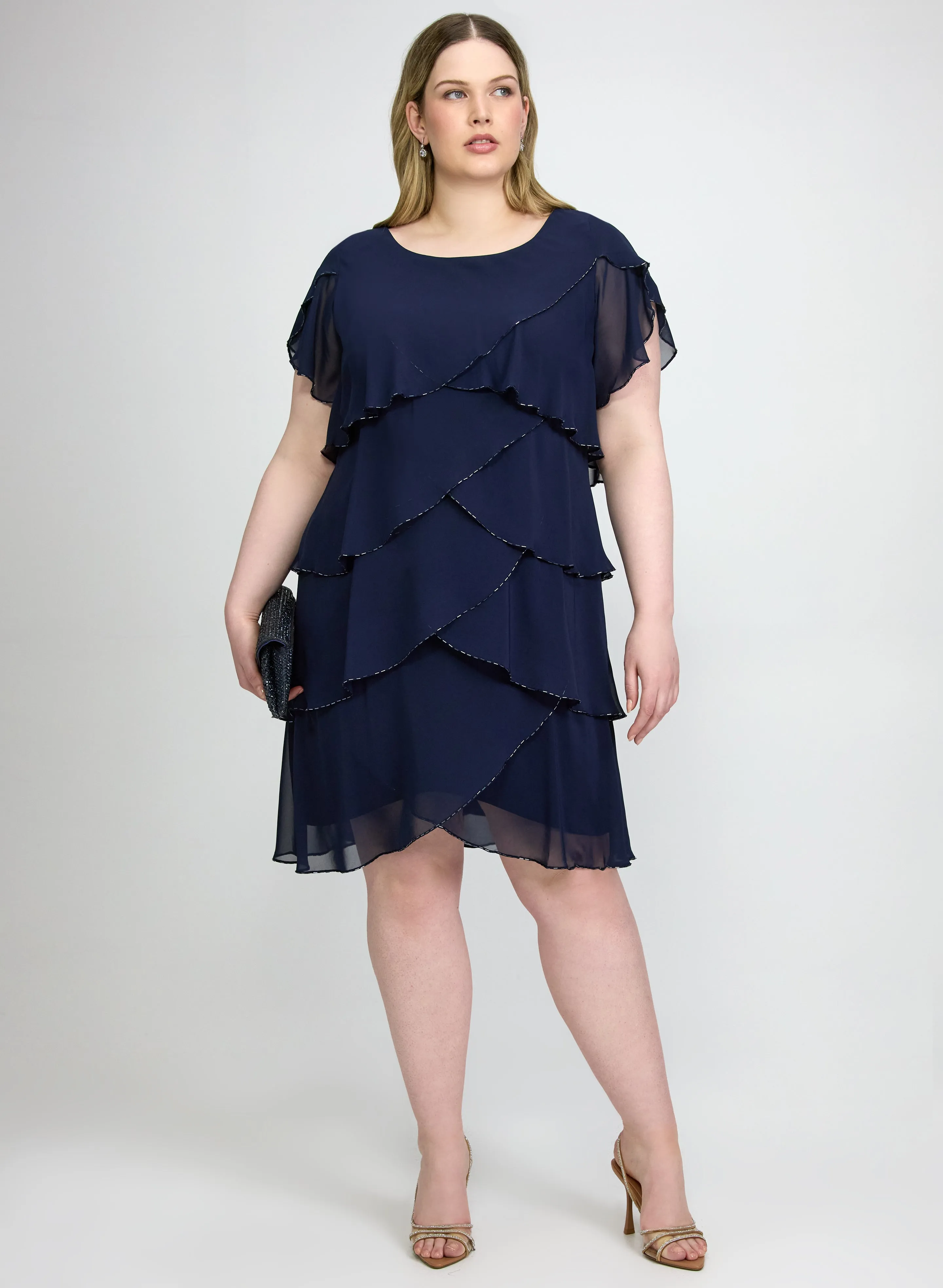 Laura Tiered Chiffon Dress Laura Tiered Chiffon Dress - Image 1