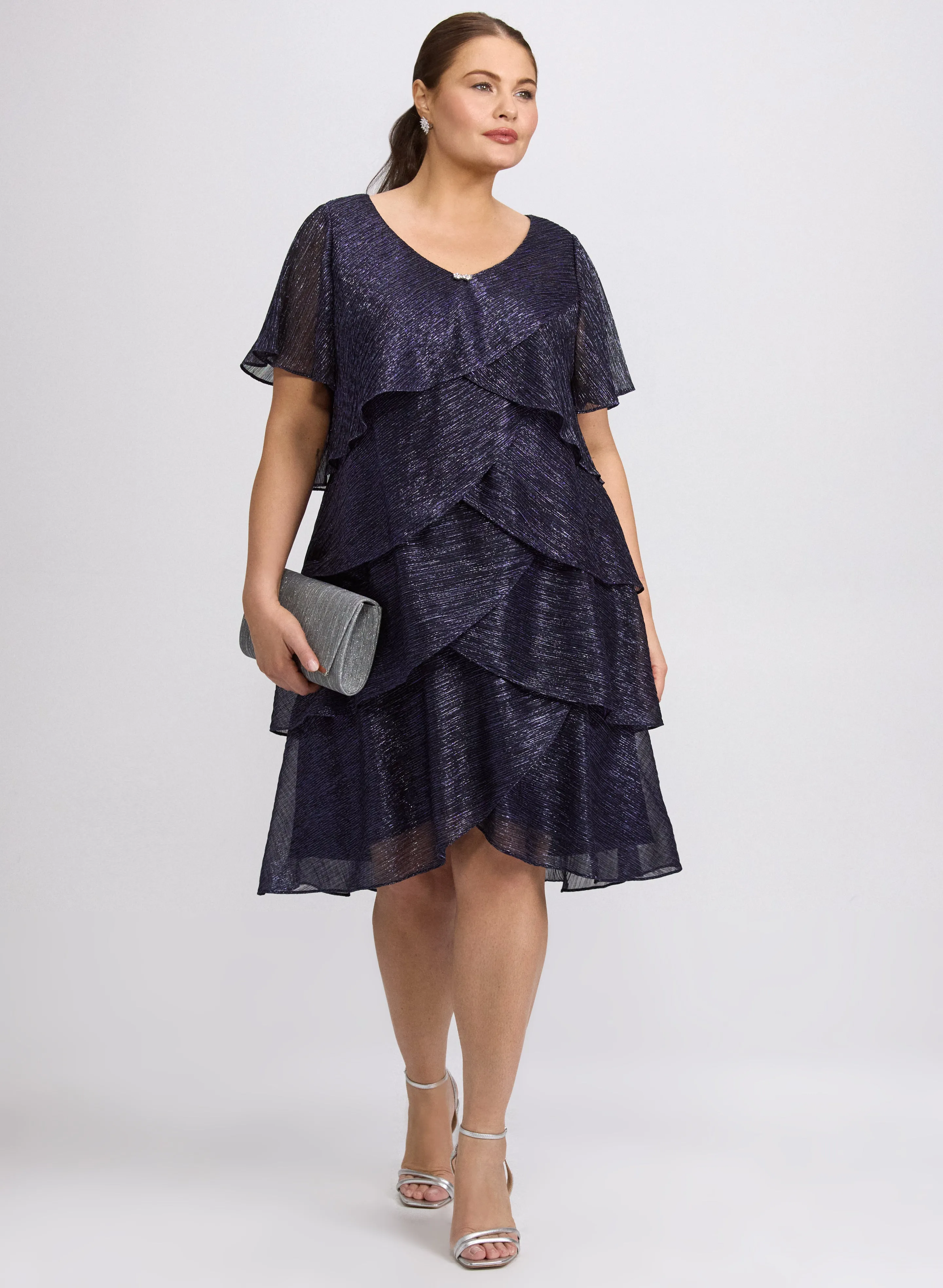 Laura Layered Metallic Dress Laura Layered Metallic Dress - Image 1