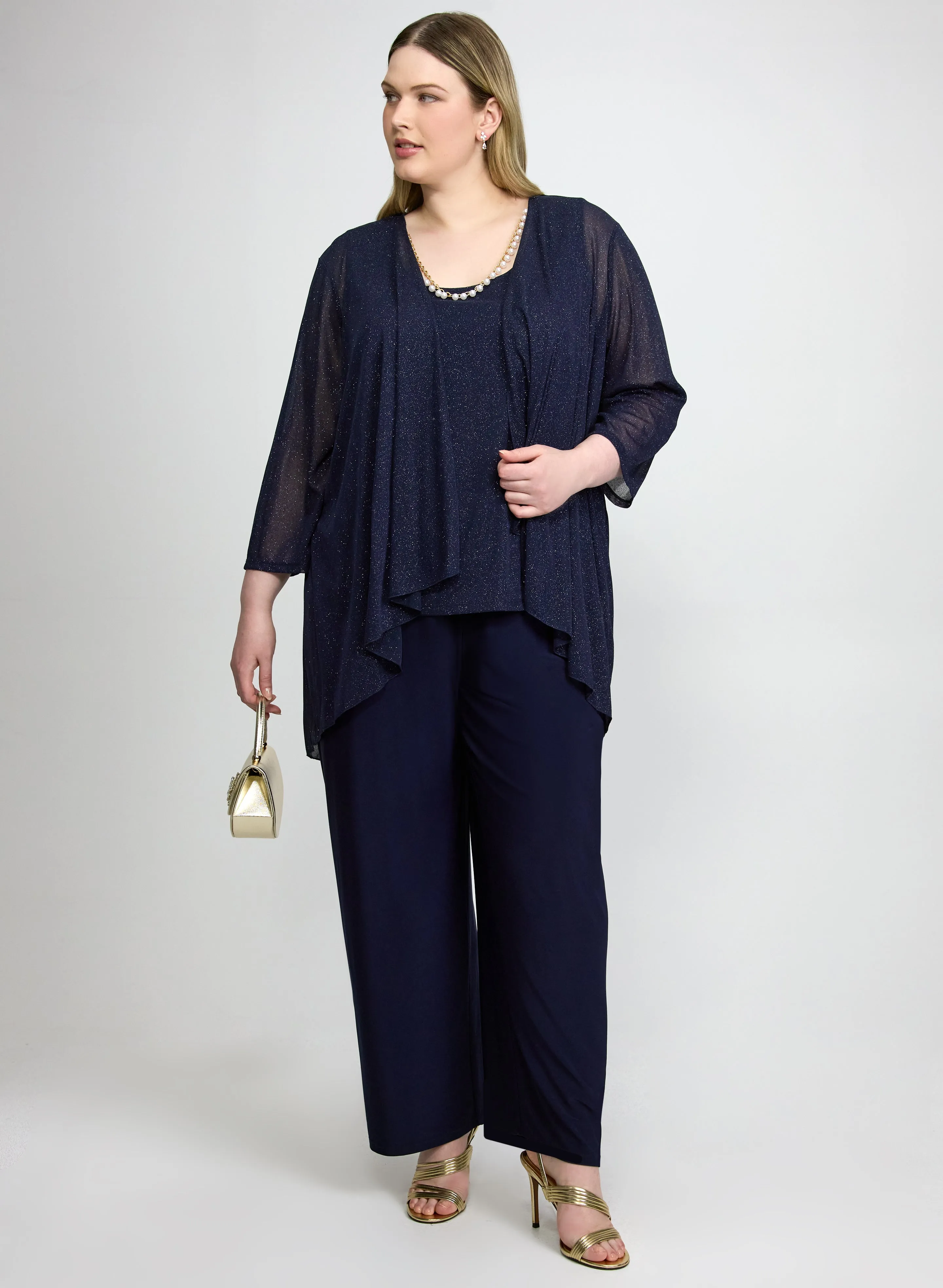 Laura Glitter Jacket, Top & Pants Set Laura Glitter Jacket, Top & Pants Set - Image 1