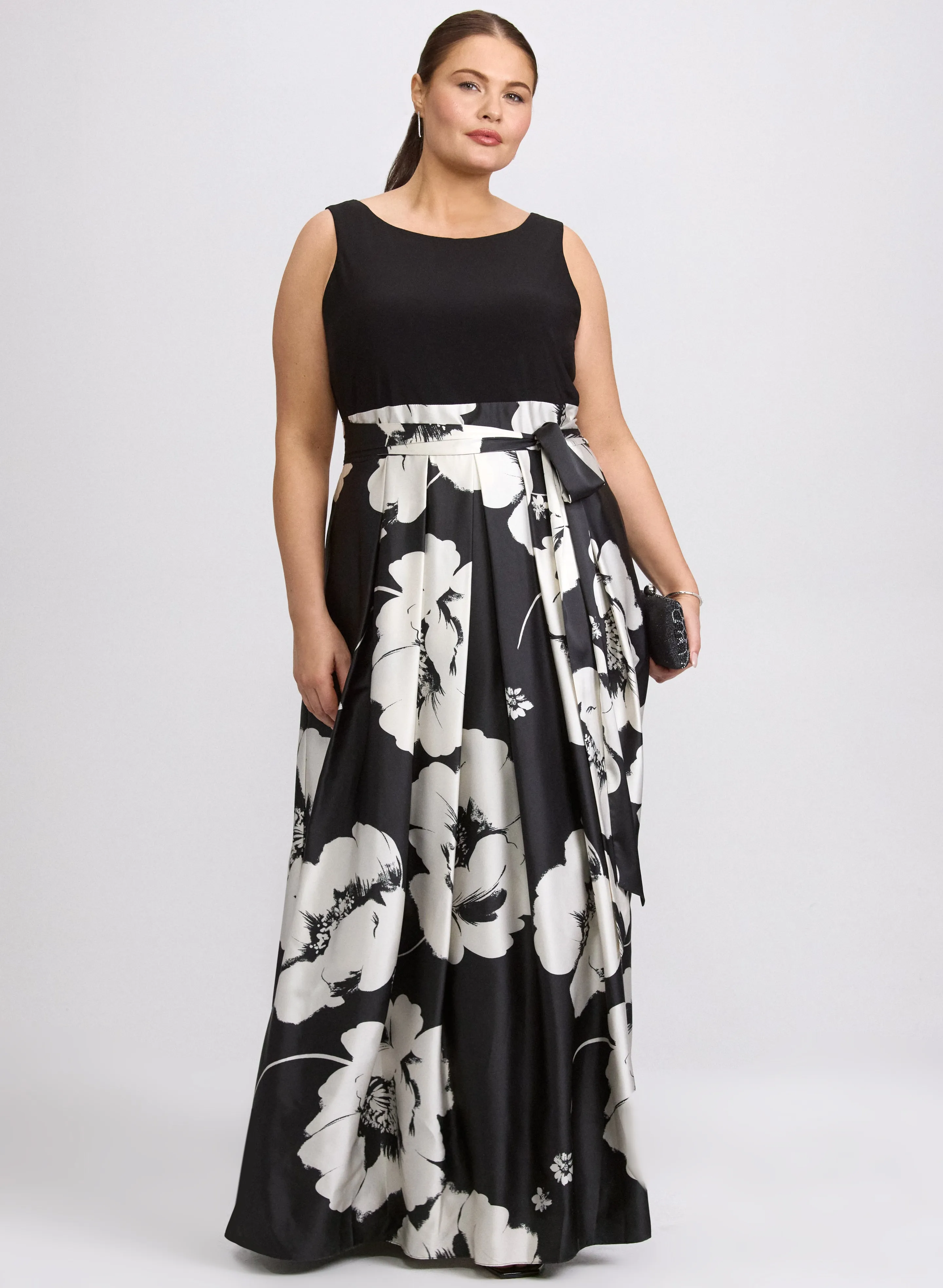 Laura Floral Charmeuse Dress Laura Floral Charmeuse Dress - Image 1