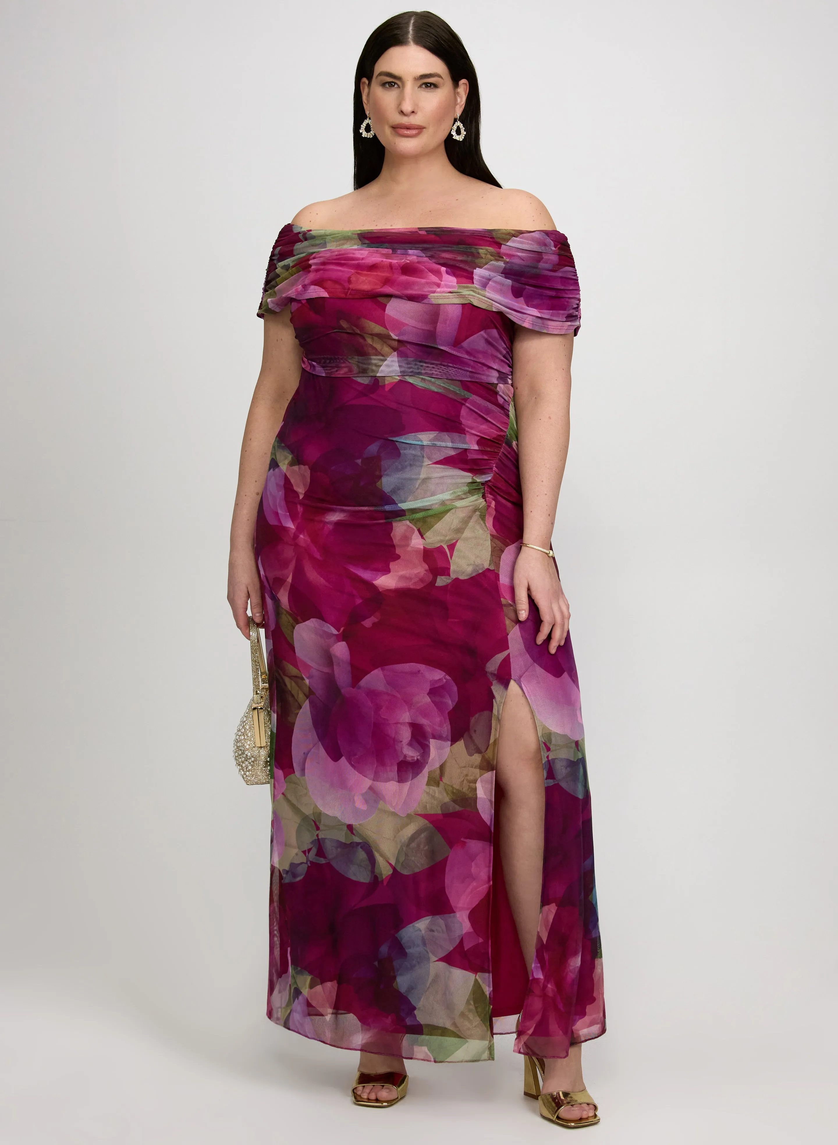 Laura Floral Off-Shoulder Dress Laura Floral Off-Shoulder Dress - Image 1