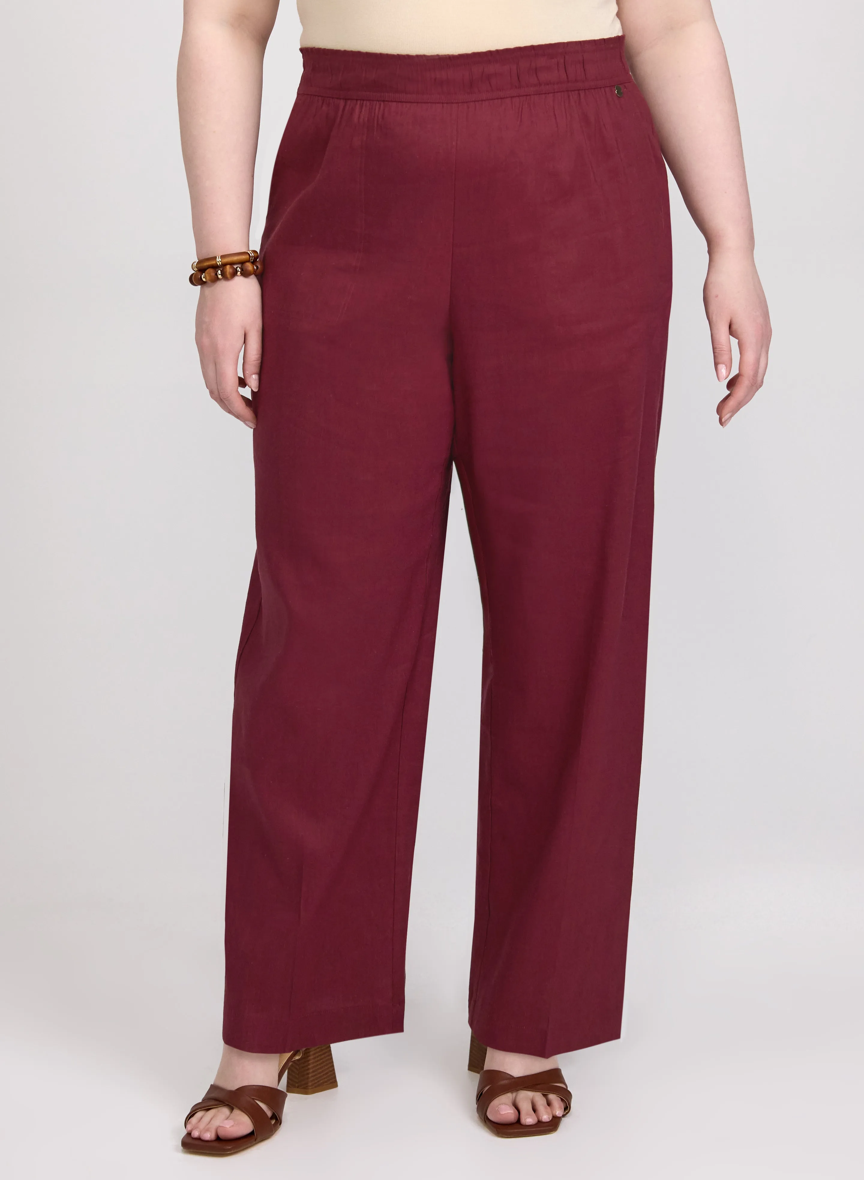 Laura Linen-Blend Wide-Leg Pants Laura Linen-Blend Wide-Leg Pants - Image 1