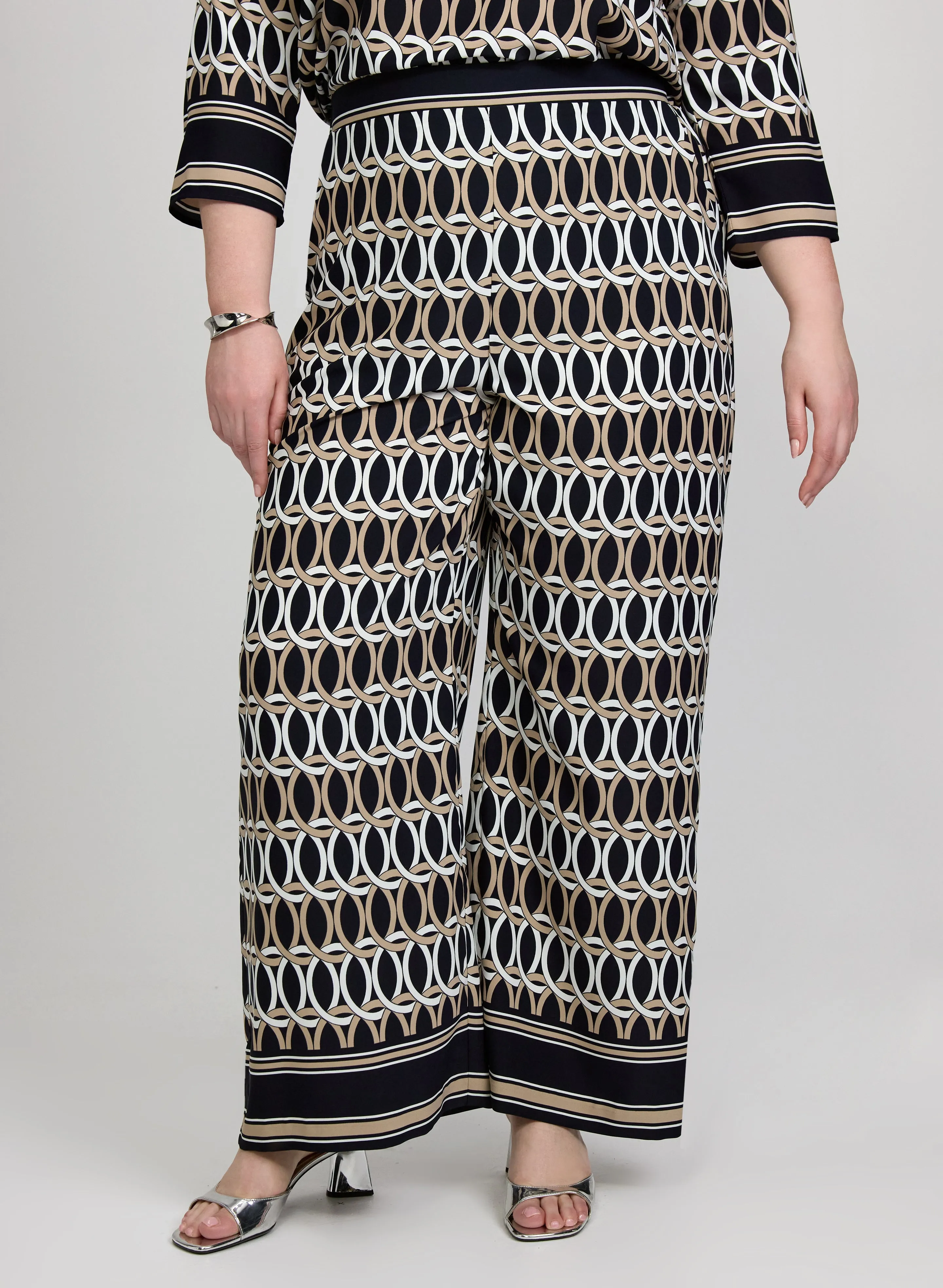 Laura Joseph Ribkoff - Geometric Pull-On Pants Laura Joseph Ribkoff - Geometric Pull-On Pants - Image 1