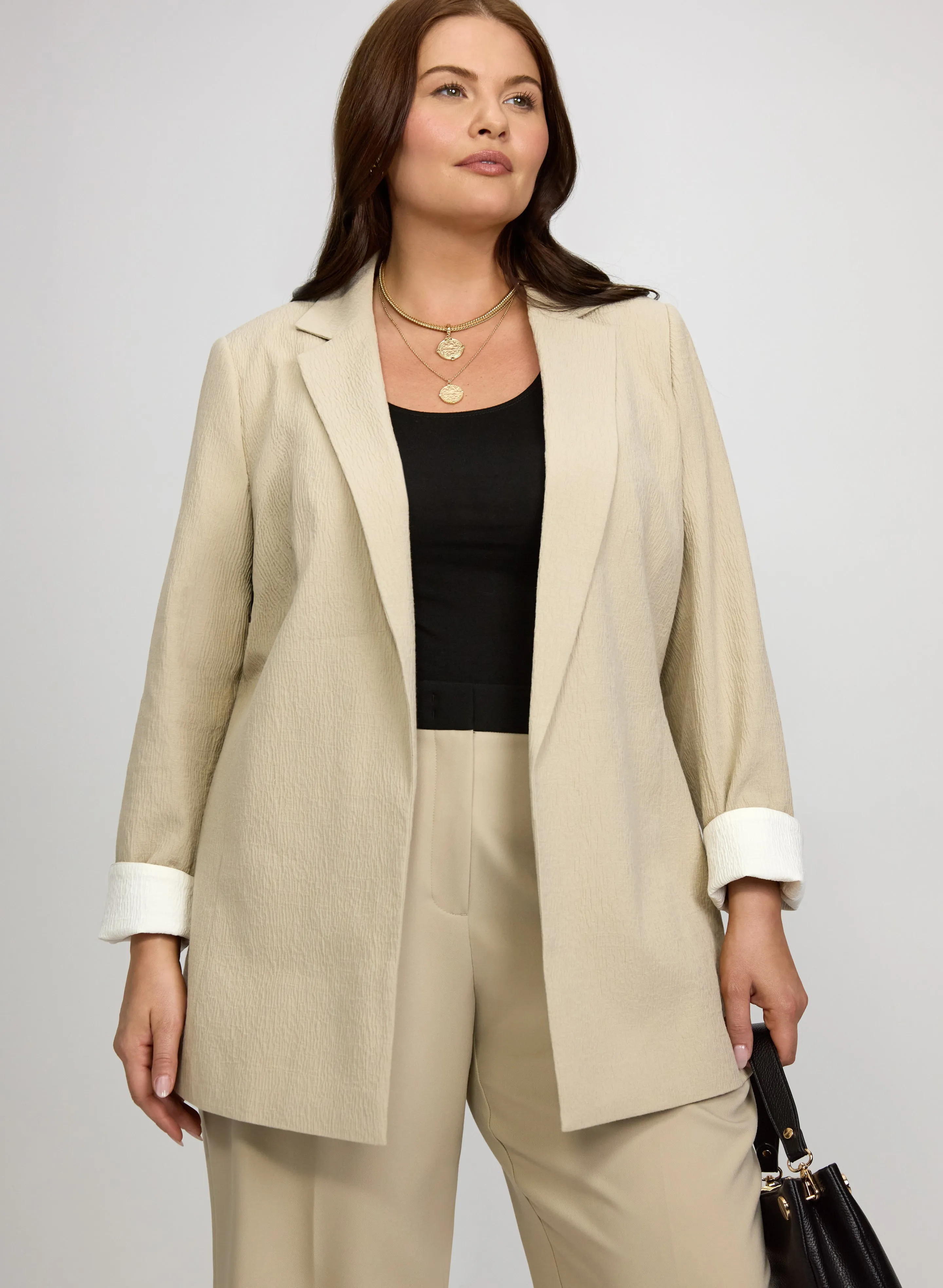Laura Crinkle Cotton Blazer Laura Crinkle Cotton Blazer - Image 1