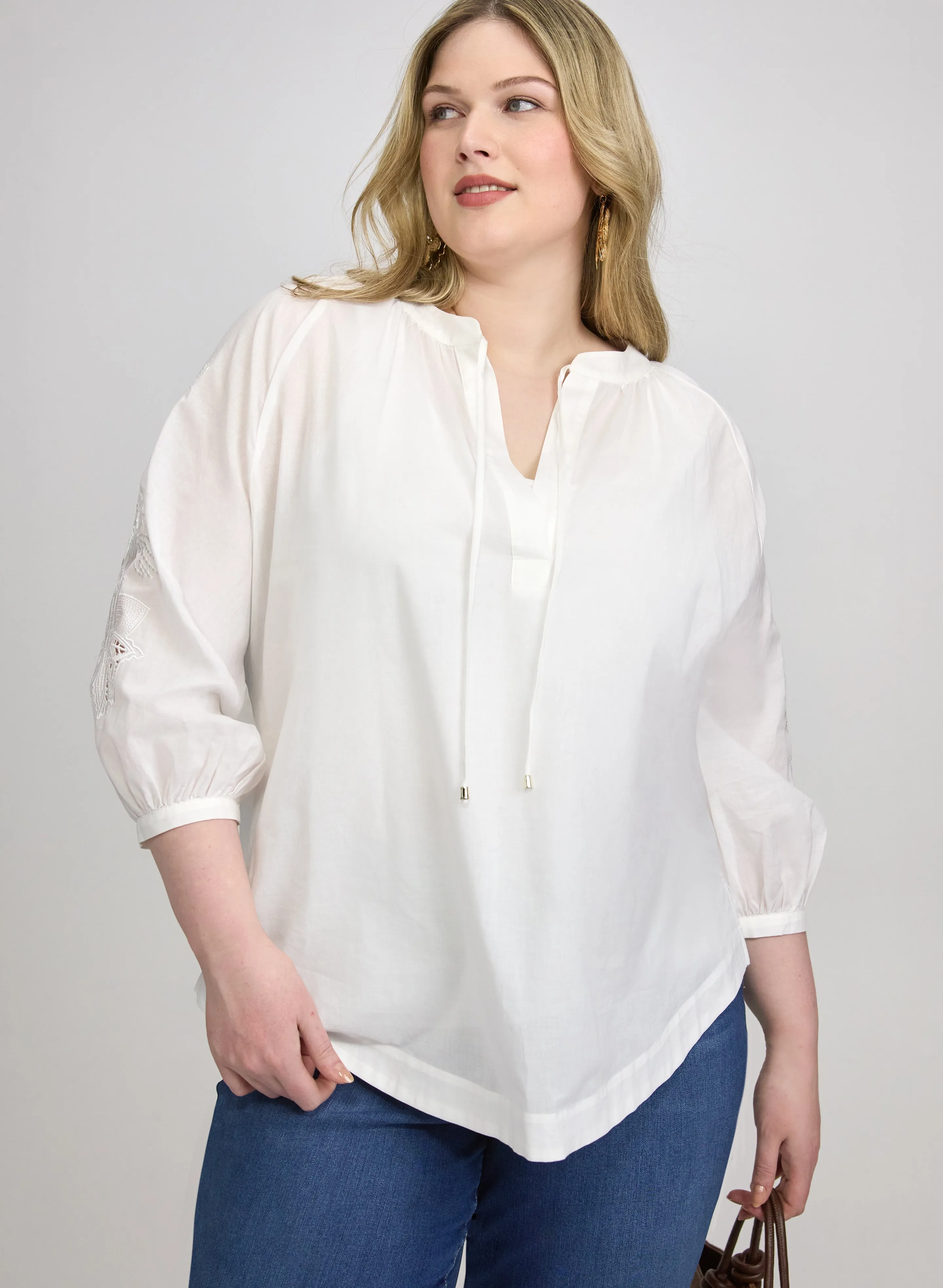 Laura Embroidered Sleeve Blouse Laura Embroidered Sleeve Blouse - Image 1
