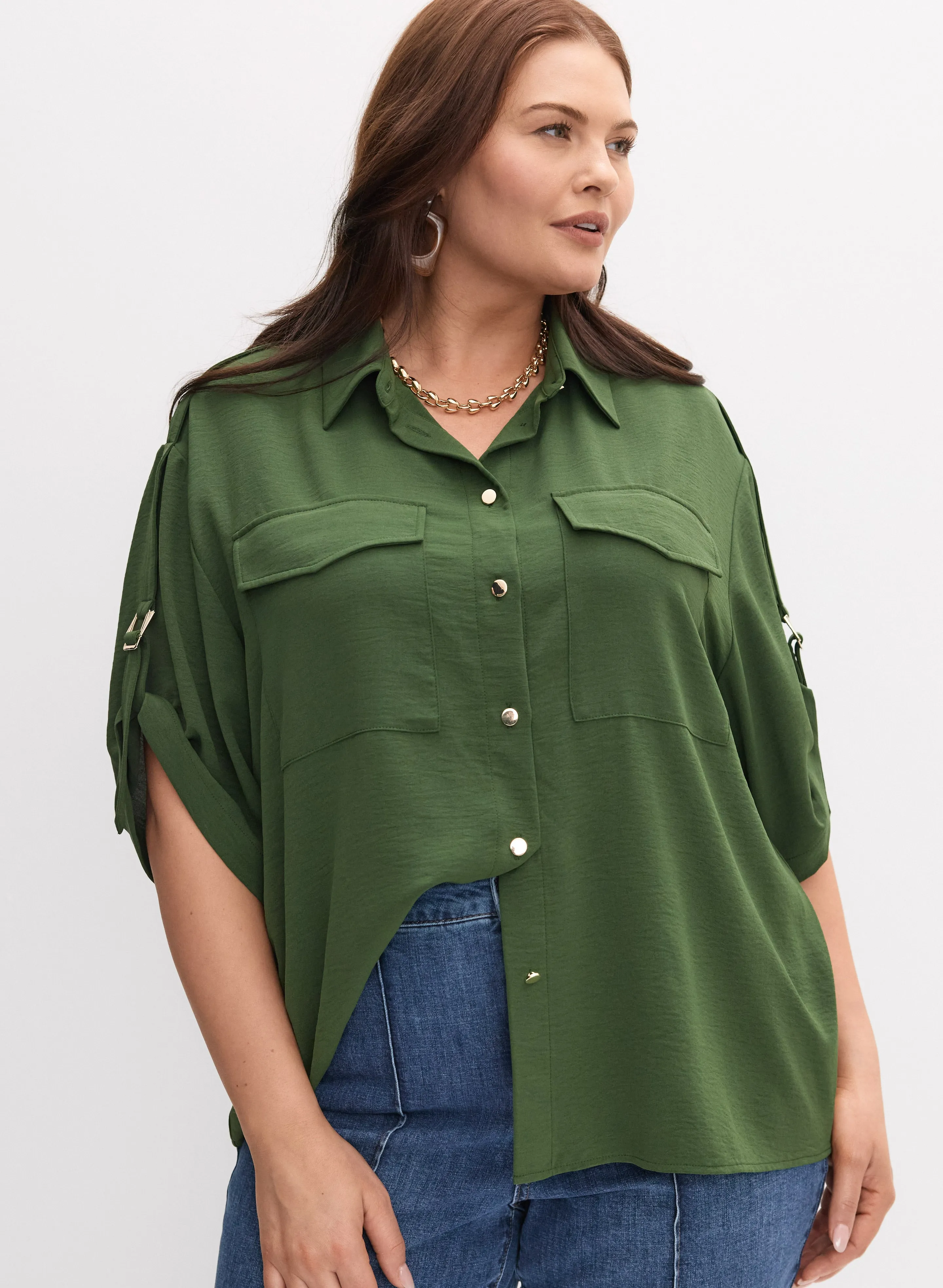 Laura Melanie Lyne - Rolled Sleeve Blouse Laura Melanie Lyne - Rolled Sleeve Blouse - Image 1