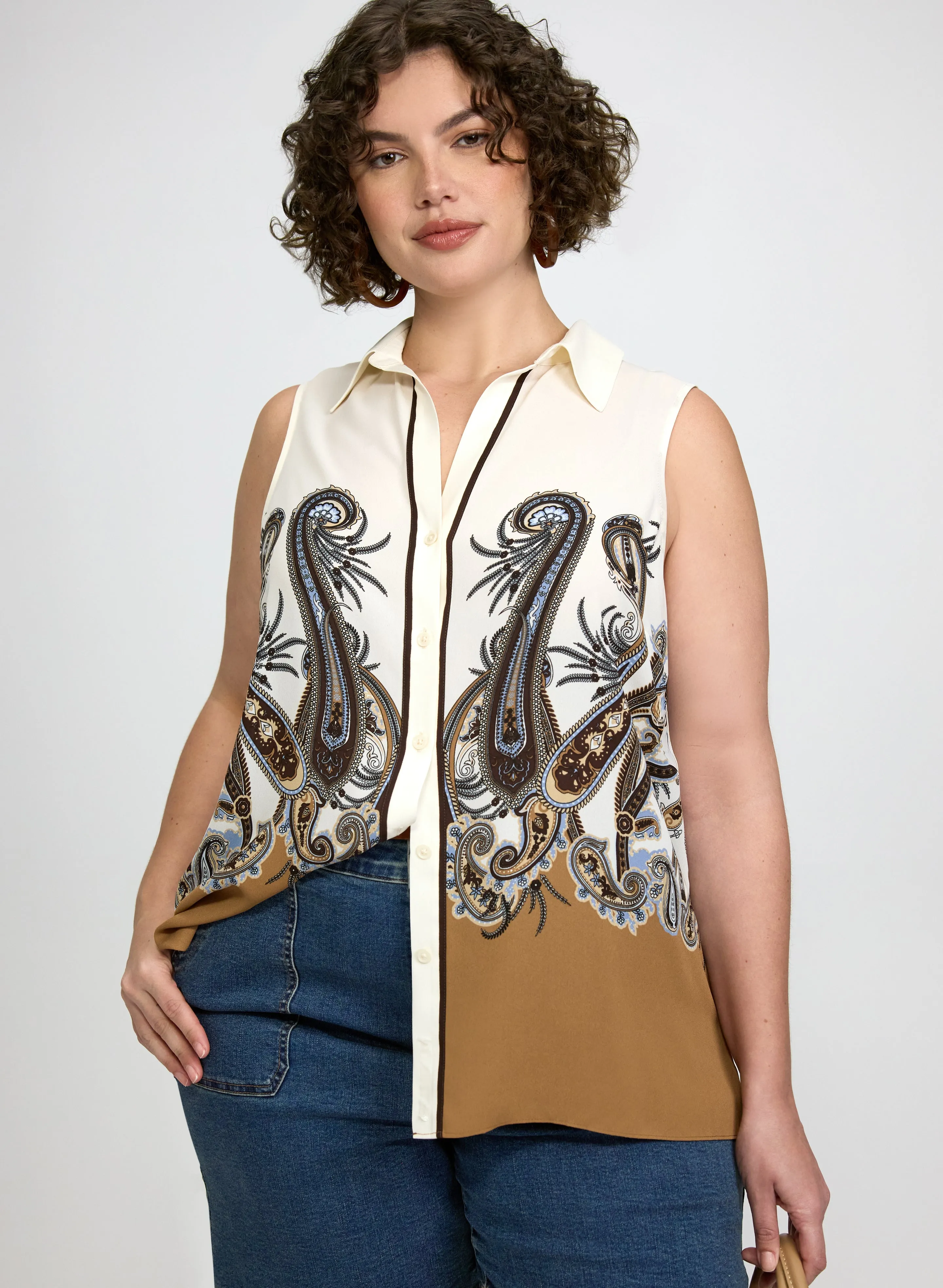 Laura Sleeveless Paisley Blouse Laura Sleeveless Paisley Blouse - Image 1