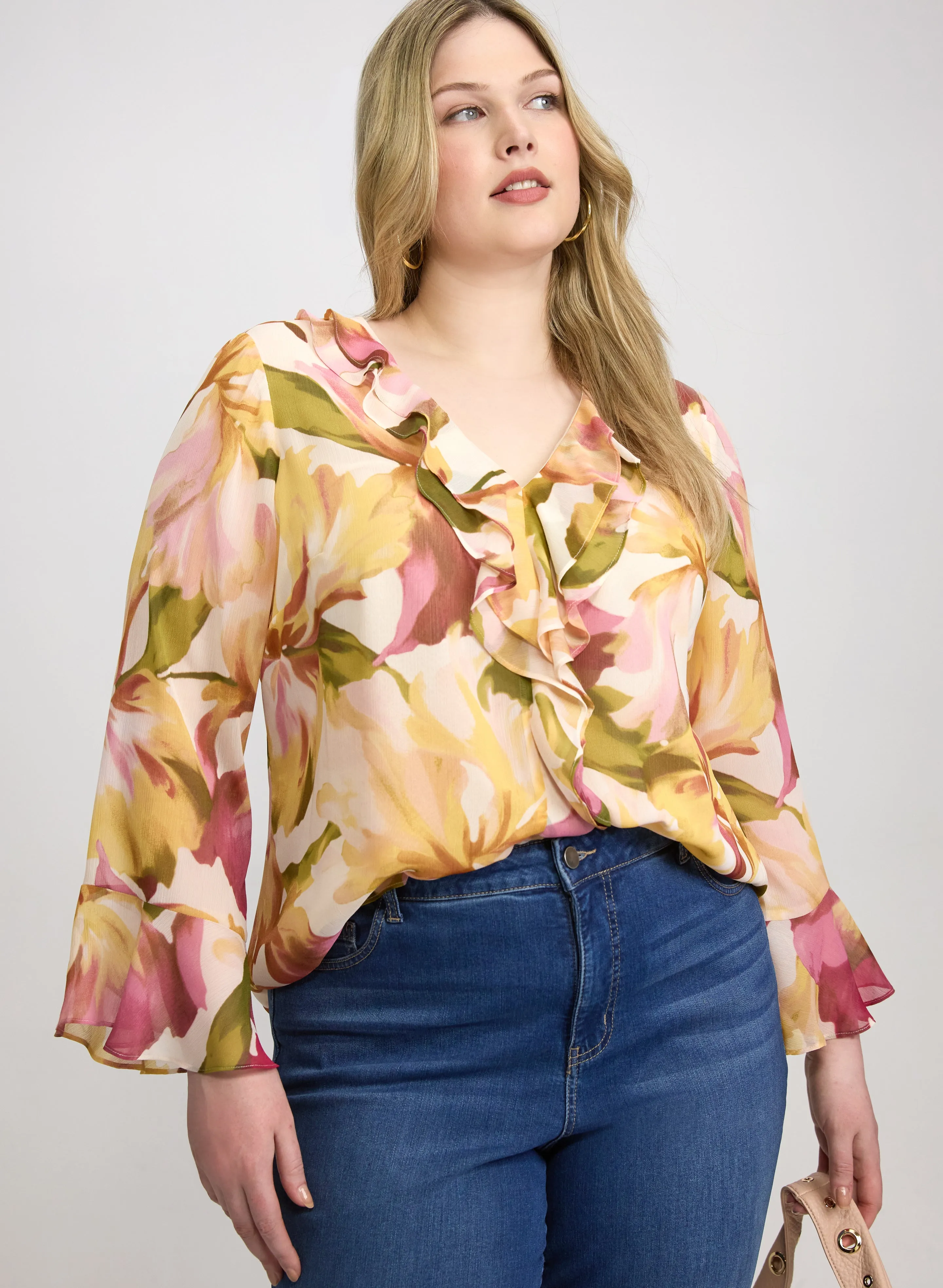 Laura Floral Flounce Detail Blouse Laura Floral Flounce Detail Blouse - Image 1