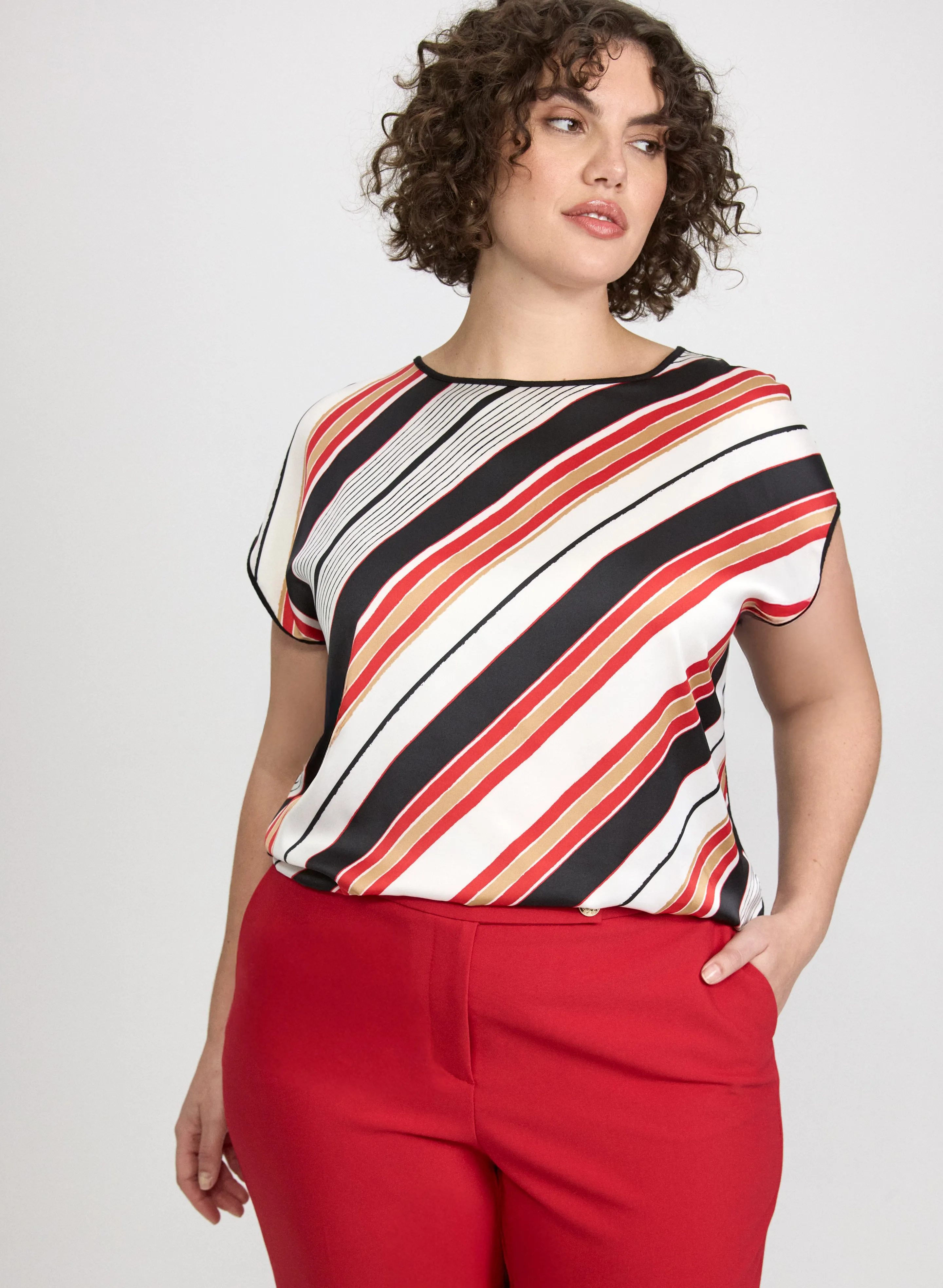 Laura Stripe Front Top Laura Stripe Front Top - Image 1