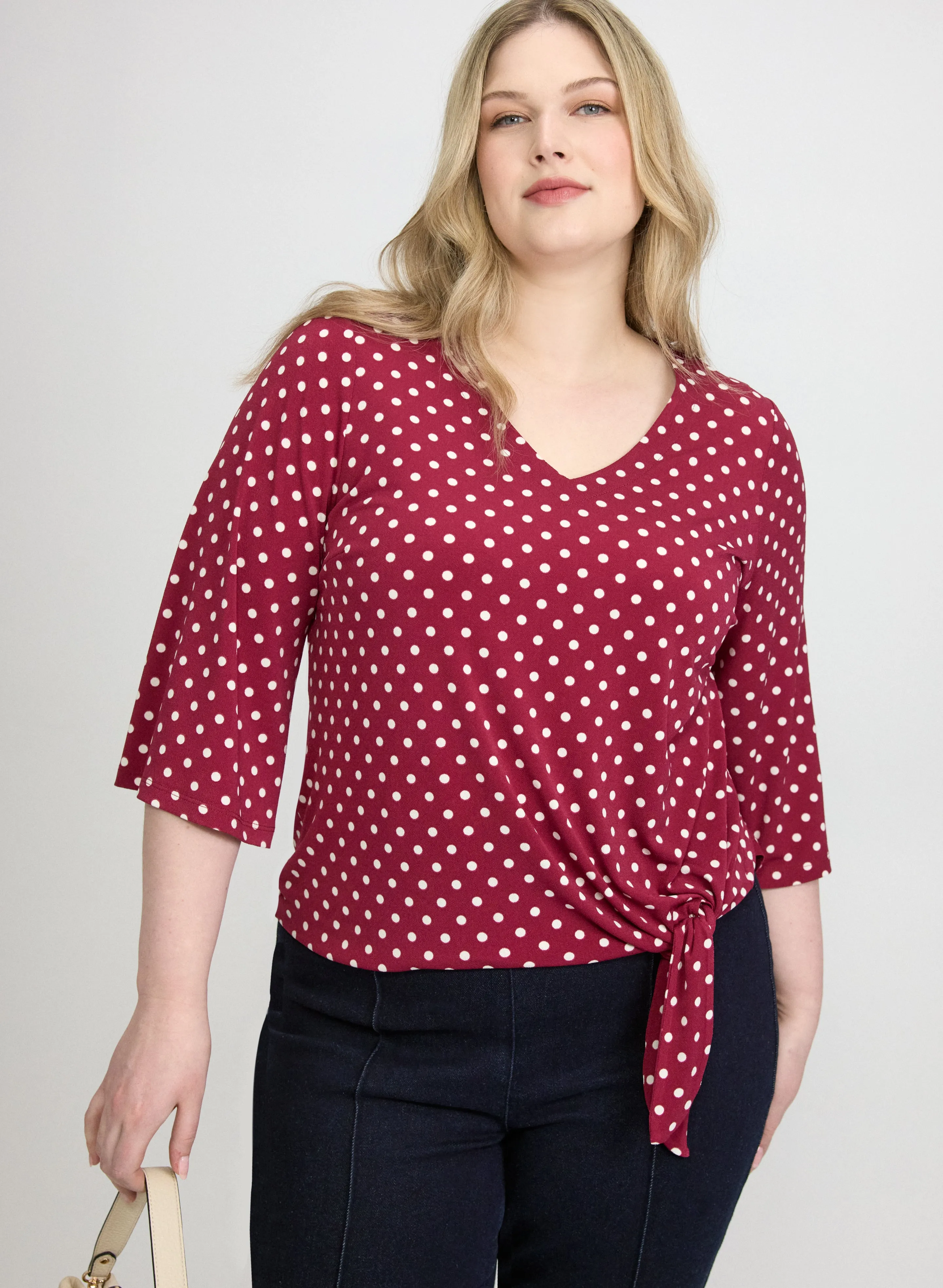 Laura Knotted Polka Dot Top Laura Knotted Polka Dot Top - Image 1