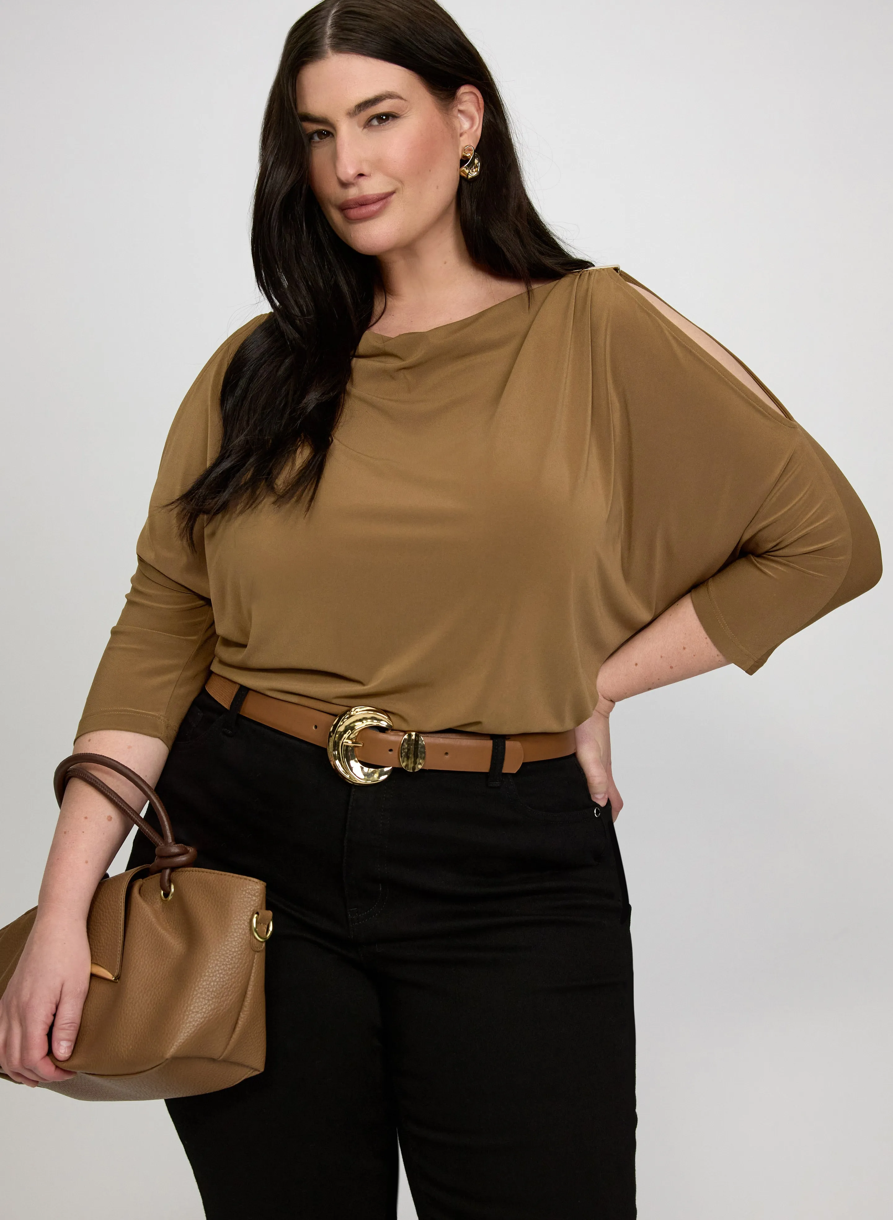 Laura Cutout Dolman Sleeve Top Laura Cutout Dolman Sleeve Top - Image 1