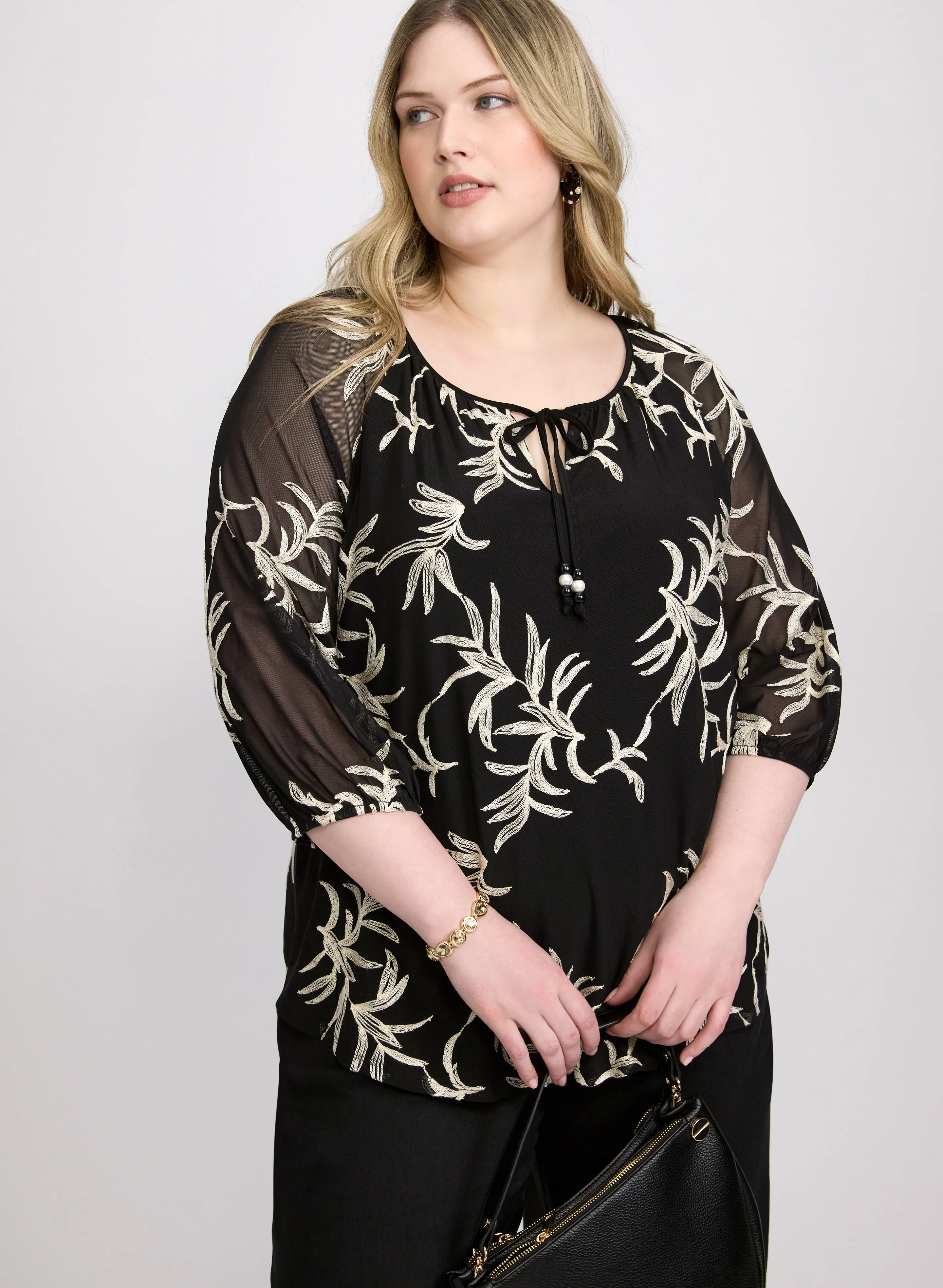 Laura Leaf Embroidered Top Laura Leaf Embroidered Top - Image 1