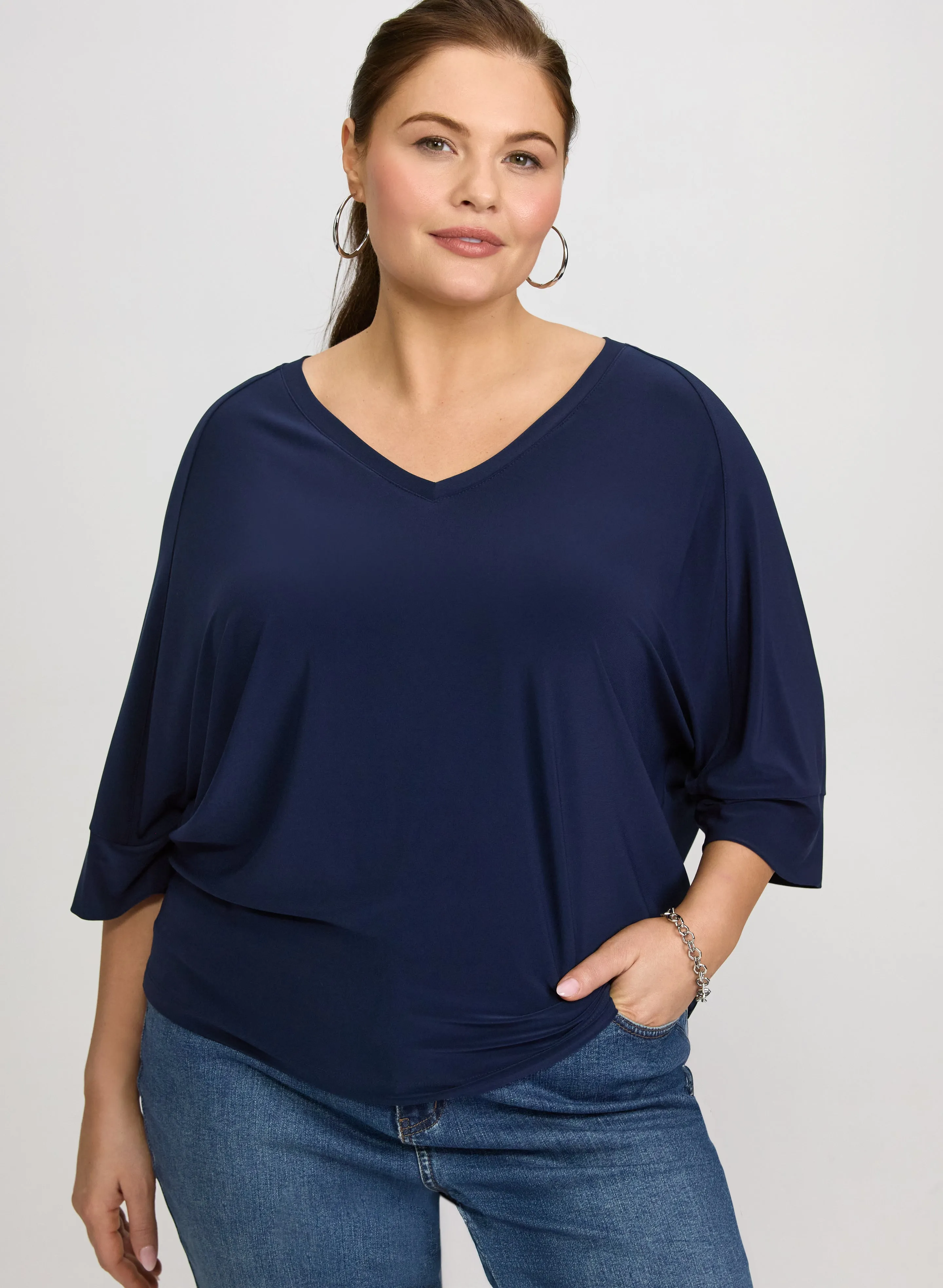 Laura Joseph Ribkoff - Elbow Sleeve Top Laura Joseph Ribkoff - Elbow Sleeve Top - Image 1