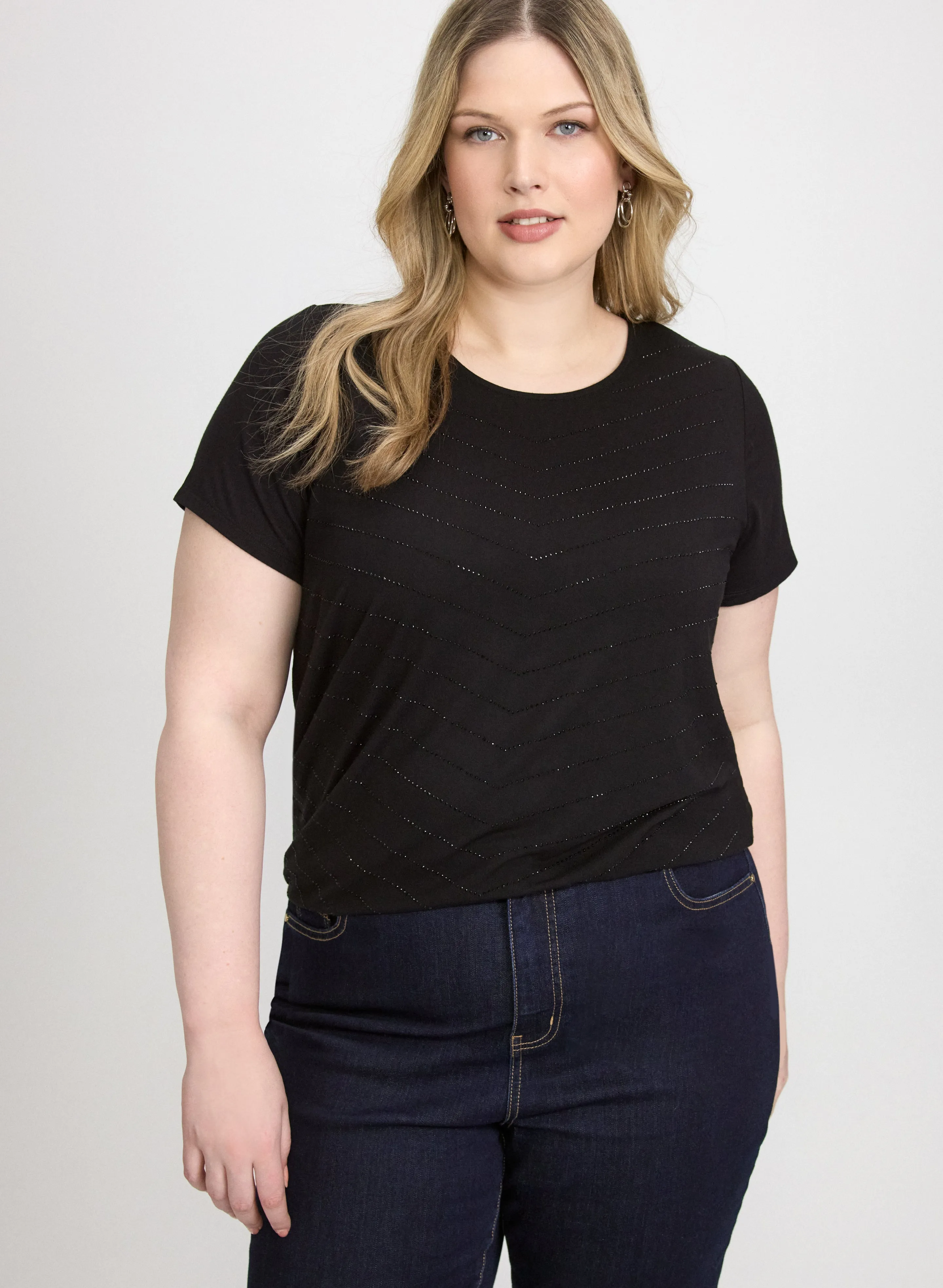 Laura Rhinestone Embellished T-Shirt Laura Rhinestone Embellished T-Shirt - Image 1