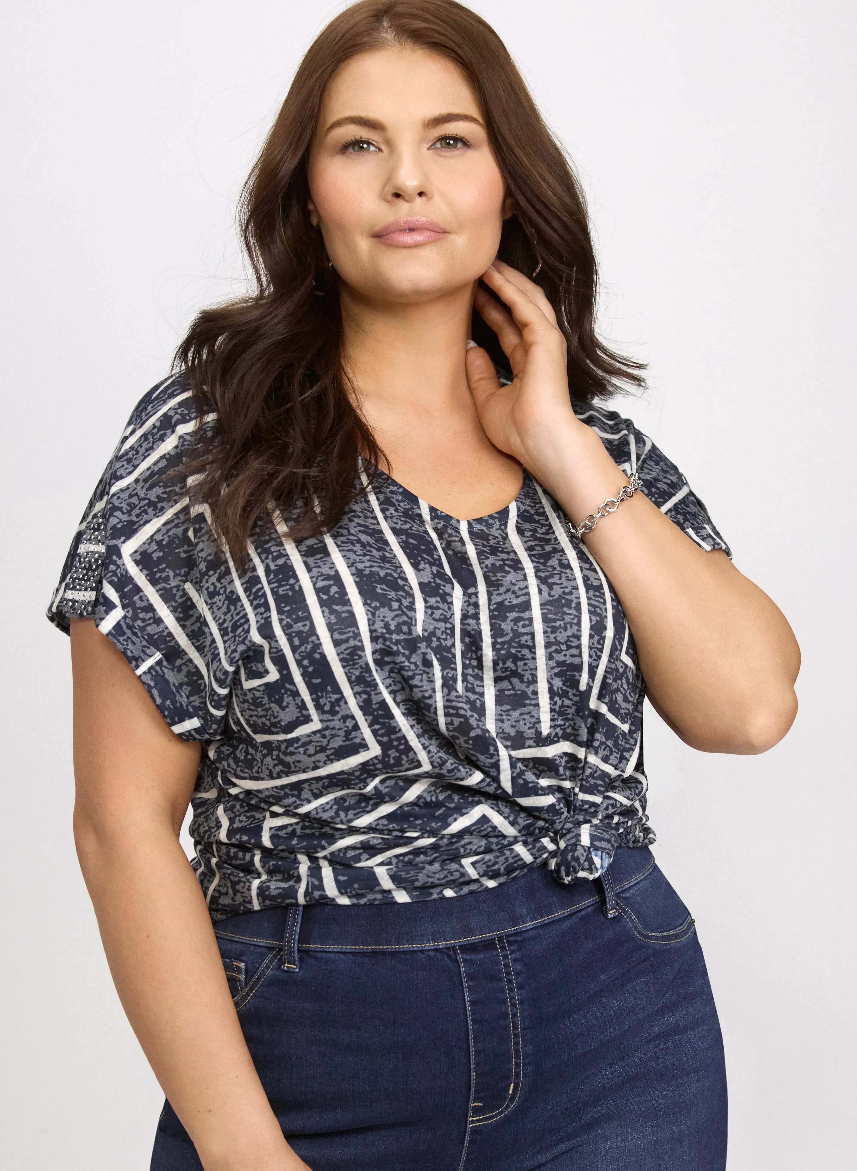 Laura Embellished Geometric T-Shirt Laura Embellished Geometric T-Shirt - Image 1