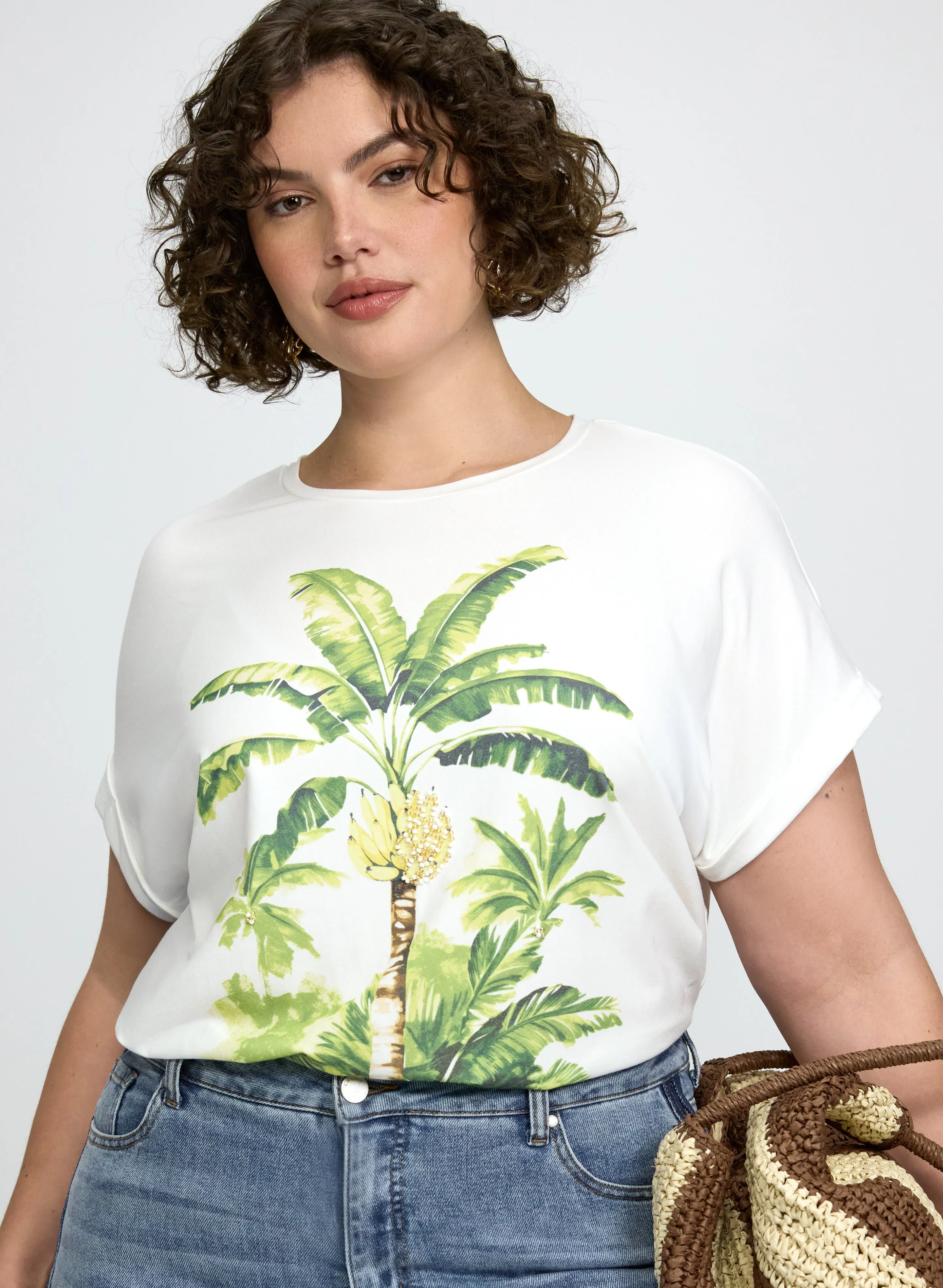 Laura Palm Print T-Shirt Laura Palm Print T-Shirt - Image 1