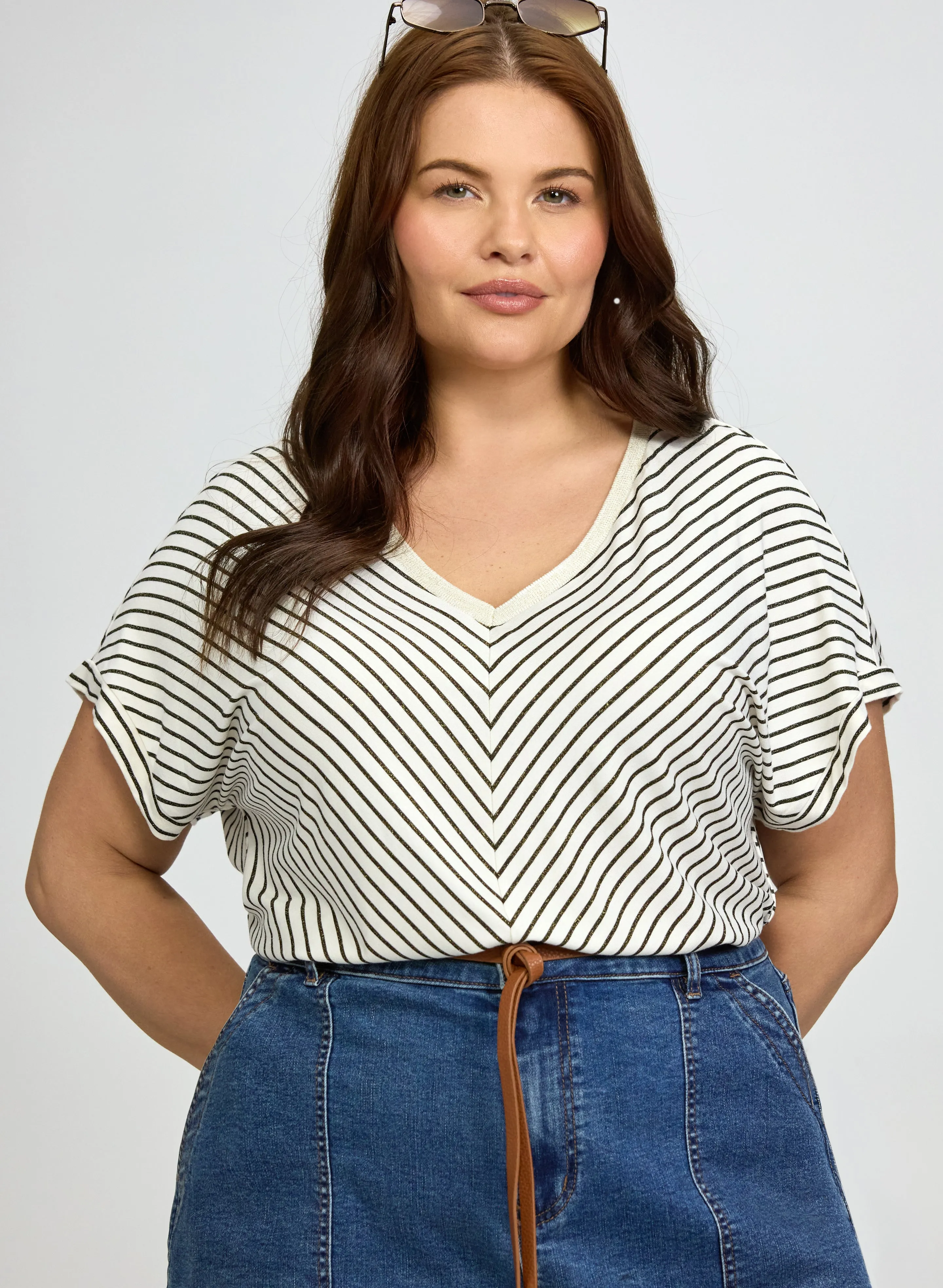 Laura Stripe Print T-Shirt Laura Stripe Print T-Shirt - Image 1
