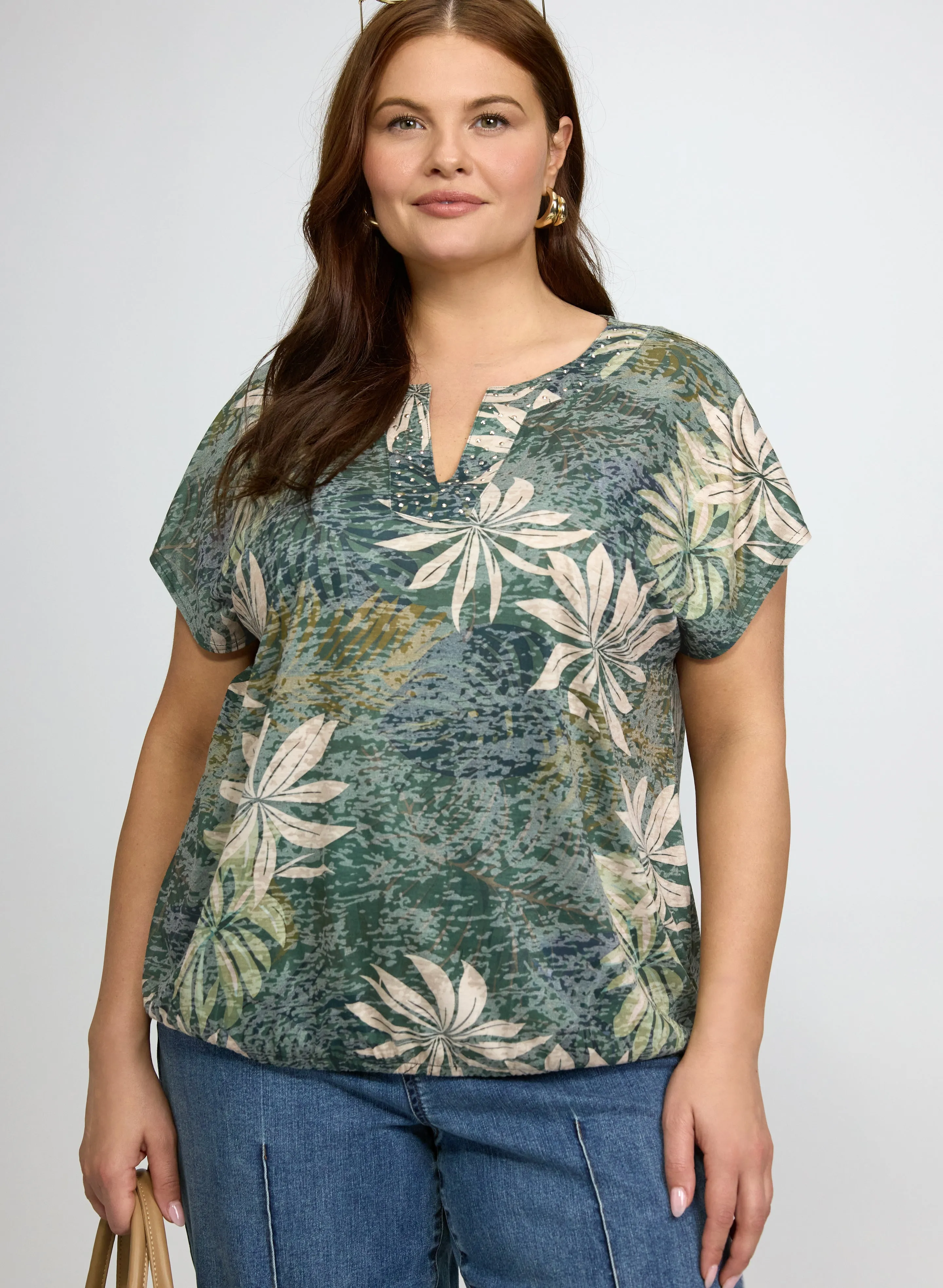 Laura Palm Print T-Shirt Laura Palm Print T-Shirt - Image 1