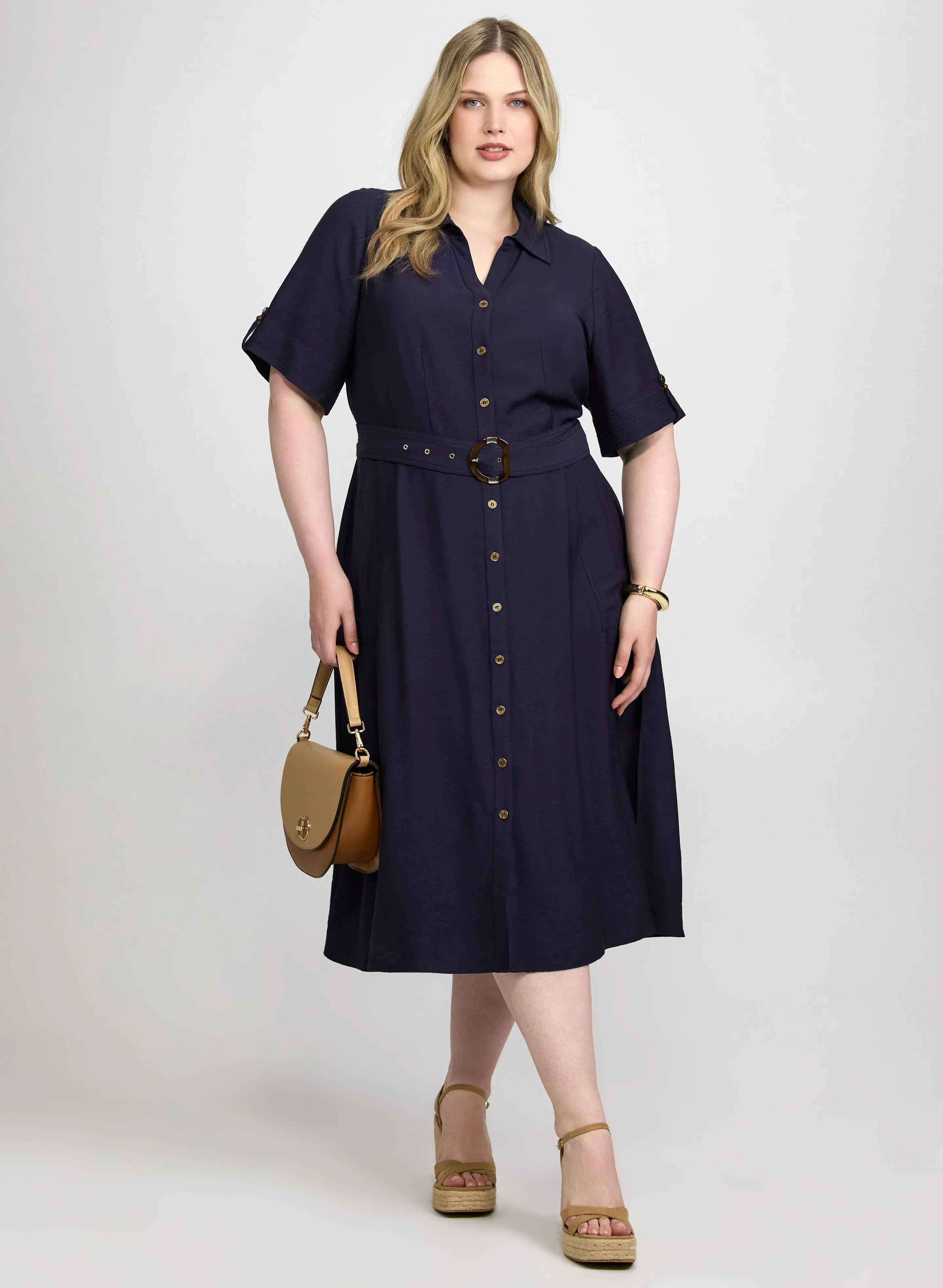 Laura Belted Midi Dress Laura Belted Midi Dress - Image 1