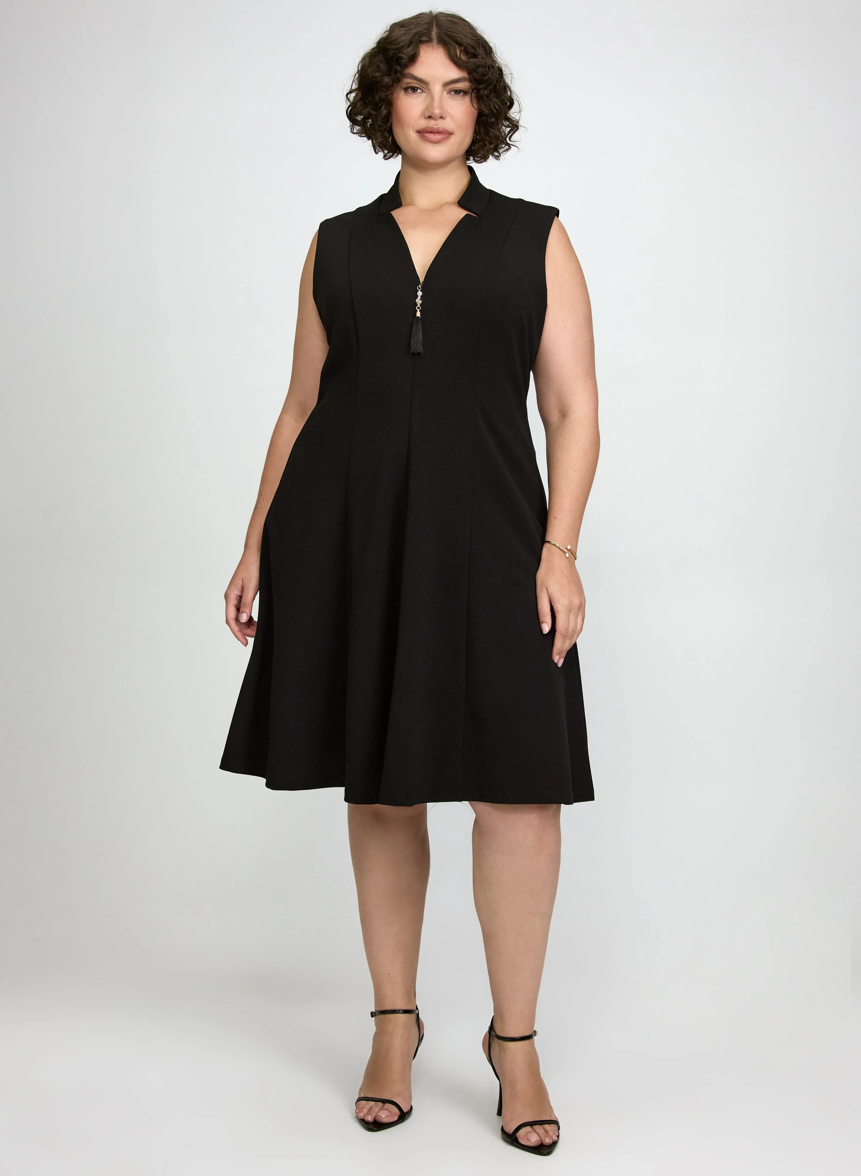 Laura Zip-Up Tassel Detail Dress Laura Zip-Up Tassel Detail Dress - Image 1