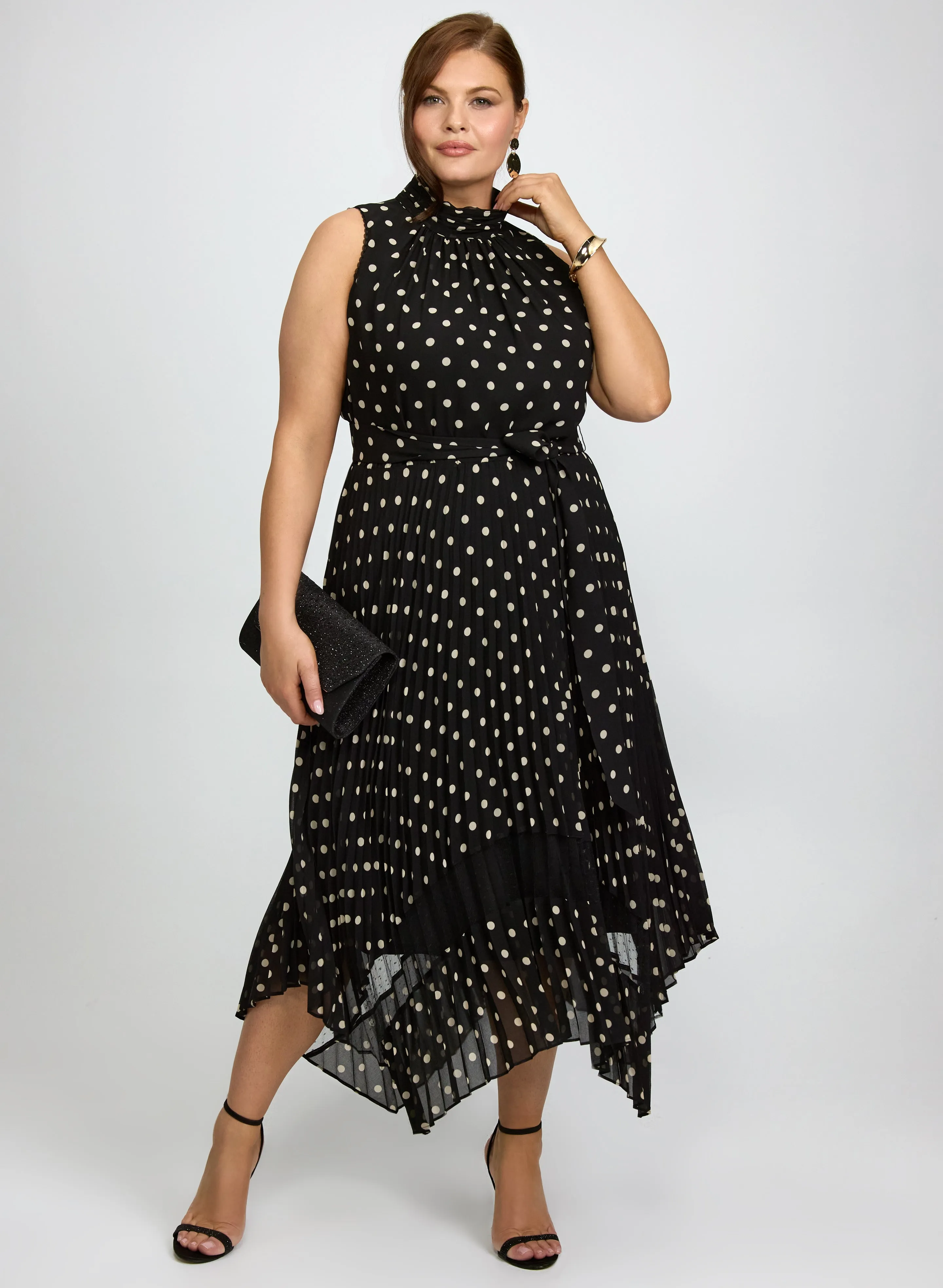 Laura Polka Dot Chiffon Dress Laura Polka Dot Chiffon Dress - Image 1