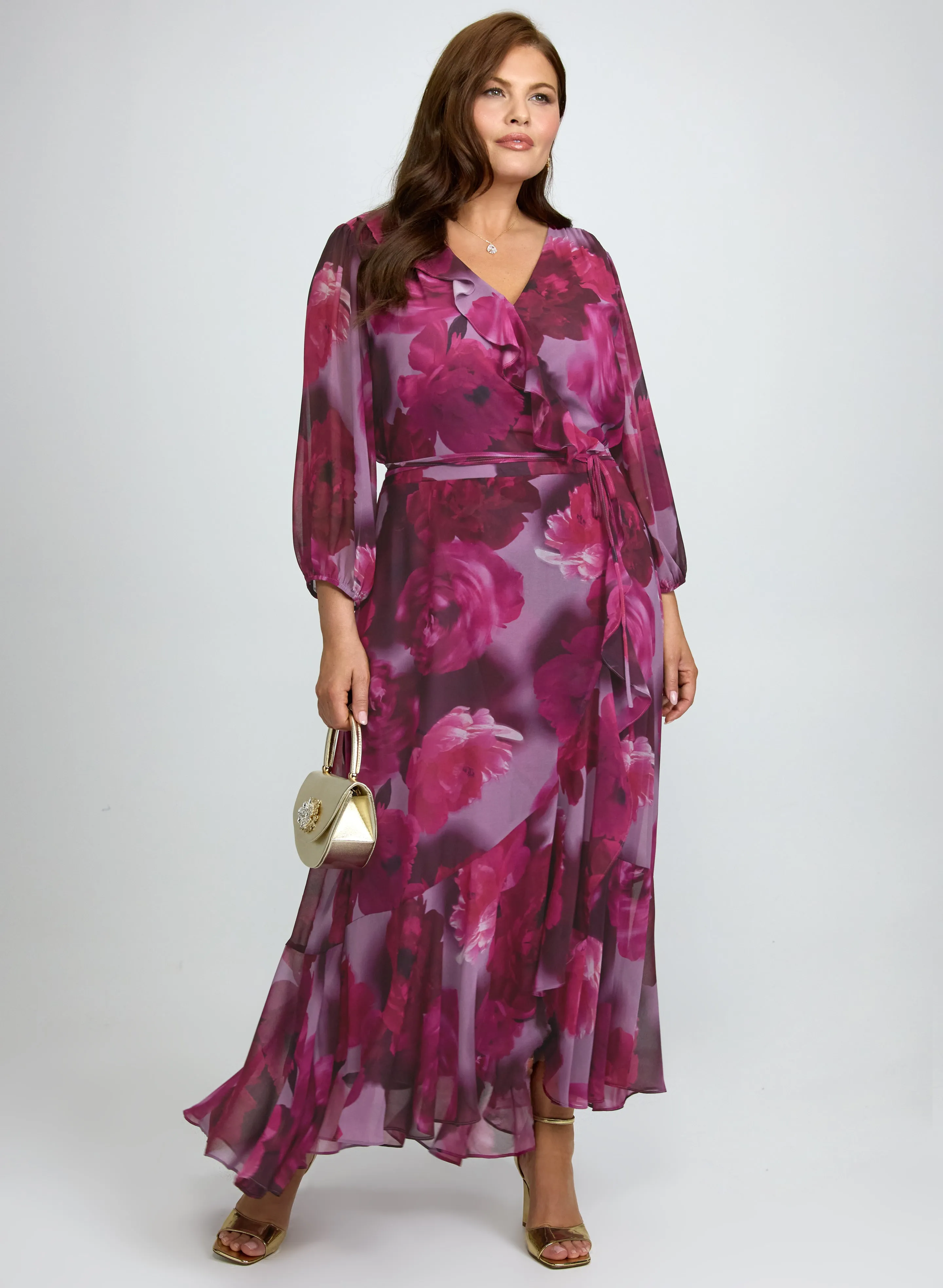 Laura Floral Chiffon Dress Laura Floral Chiffon Dress - Image 1