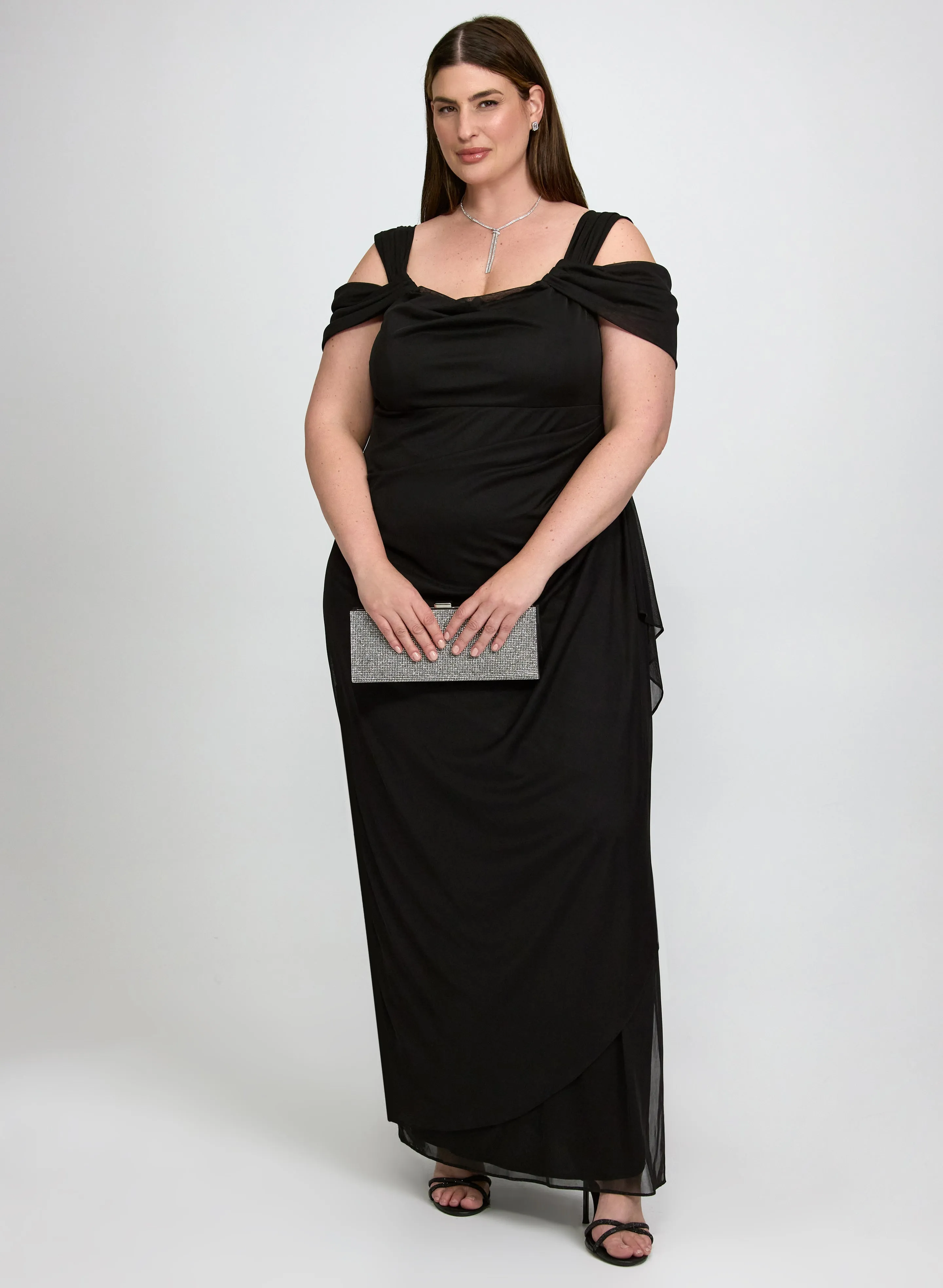 Laura Mesh Cowl Neck Dress Laura Mesh Cowl Neck Dress - Image 1