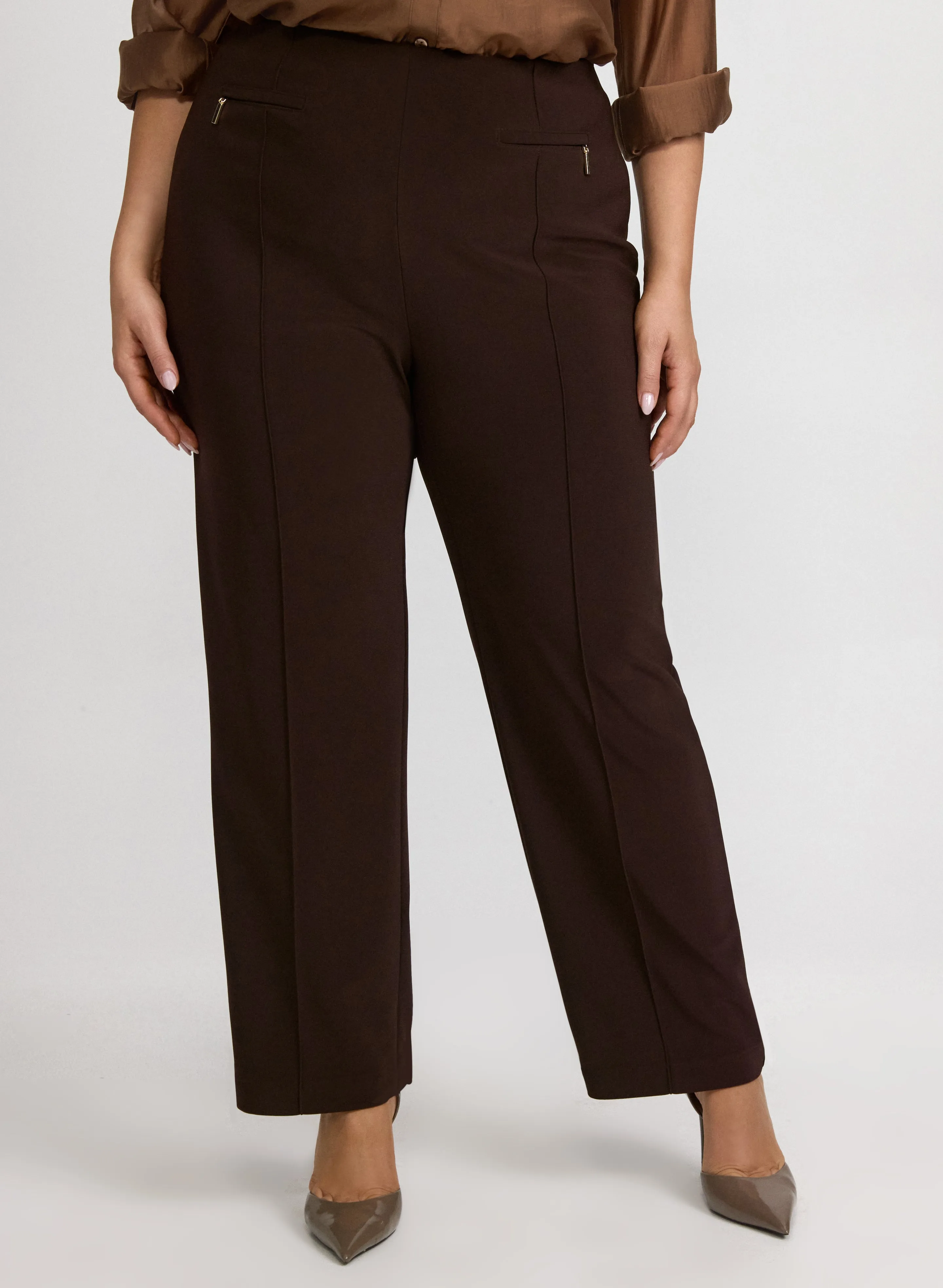 Laura Pull-On Straight-Leg Pants Laura Pull-On Straight-Leg Pants - Image 1