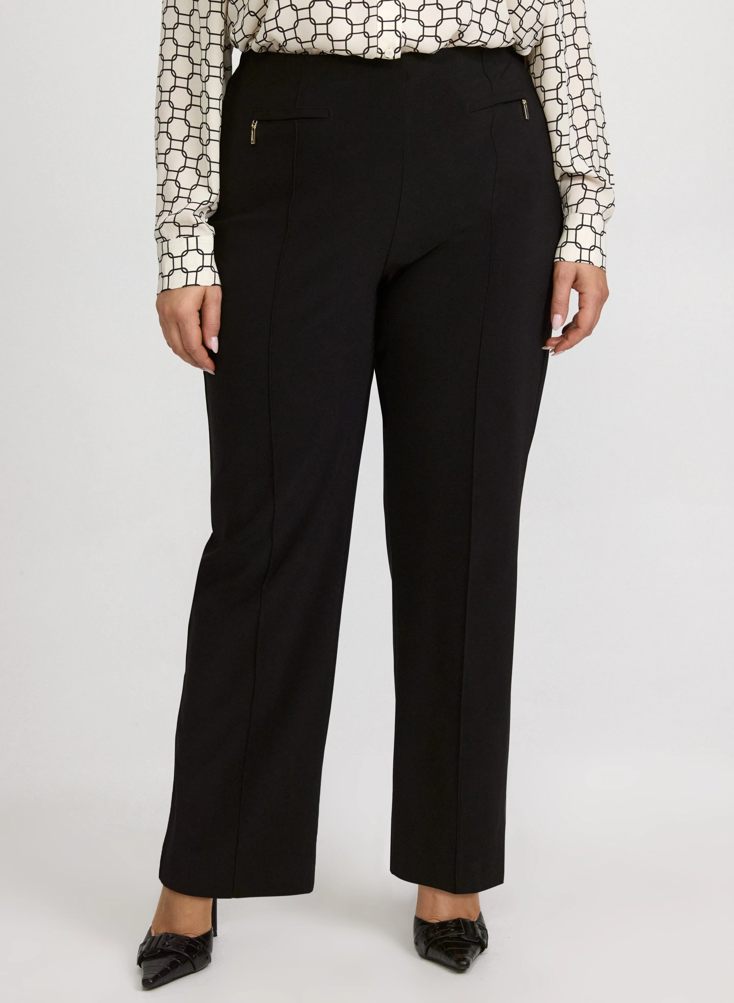 Laura Pull-On Straight-Leg Pants Laura Pull-On Straight-Leg Pants - Image 1