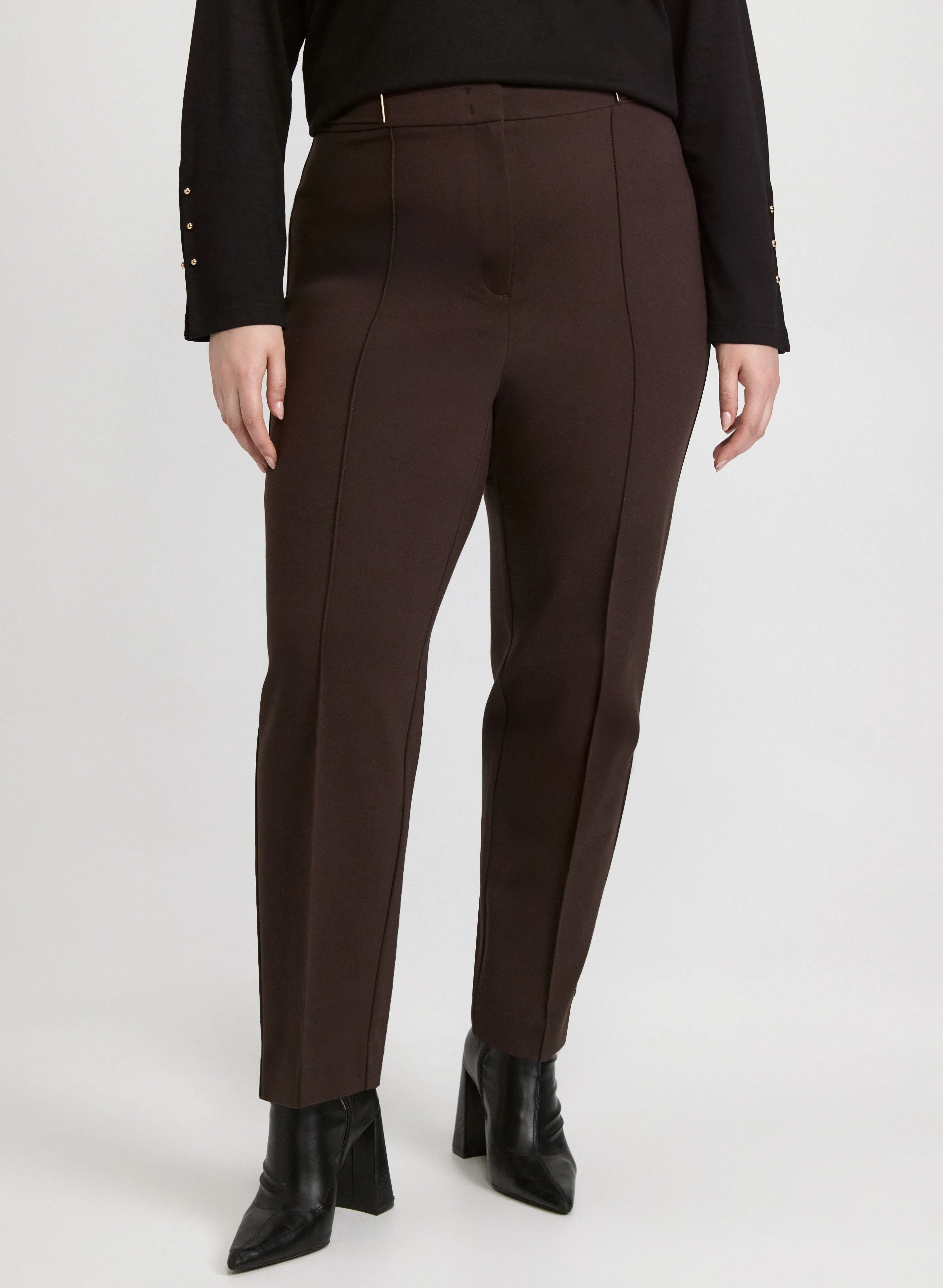 Laura Emma Bar Trim Slim-Leg Pants Laura Emma Bar Trim Slim-Leg Pants - Image 1