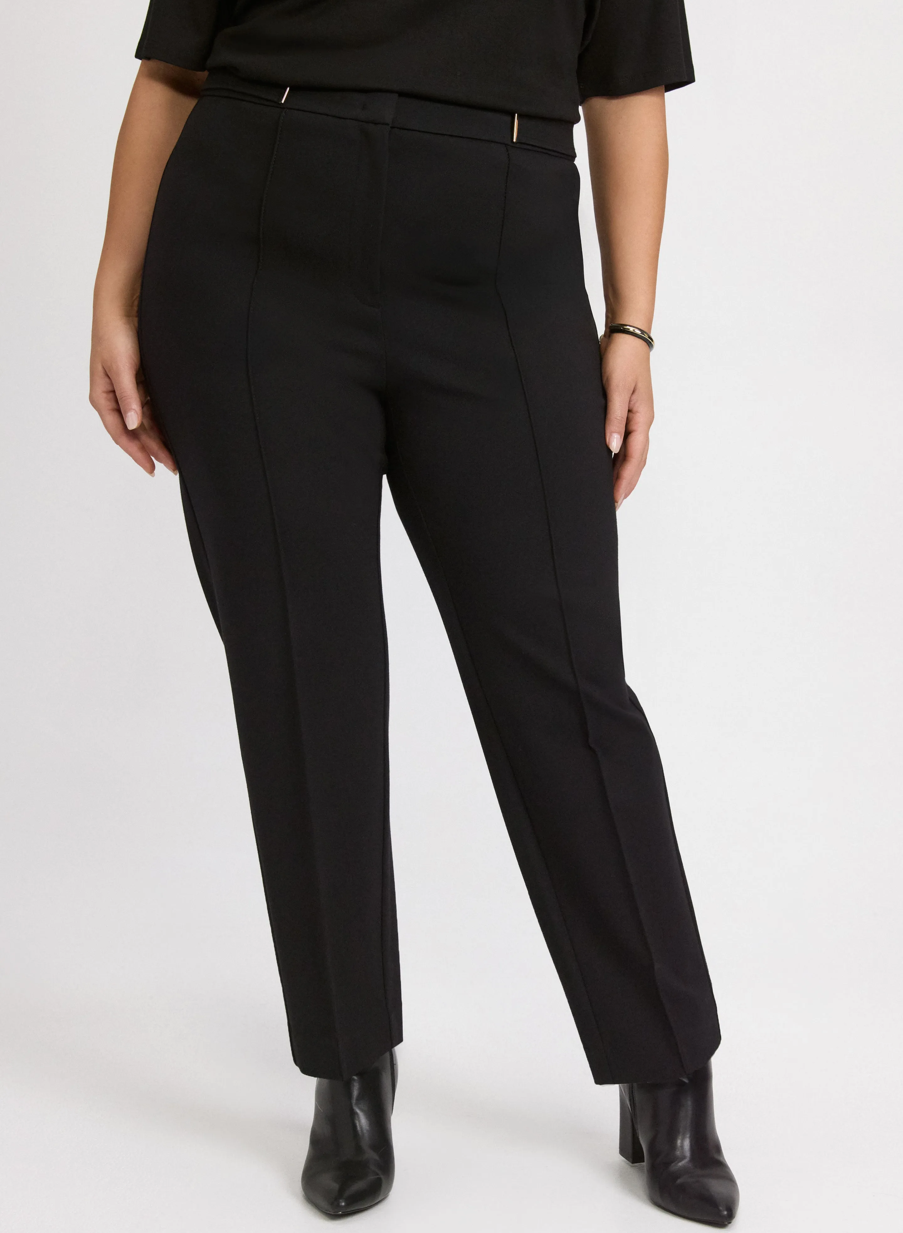 Laura Emma Bar Trim Slim-Leg Pants Laura Emma Bar Trim Slim-Leg Pants - Image 1