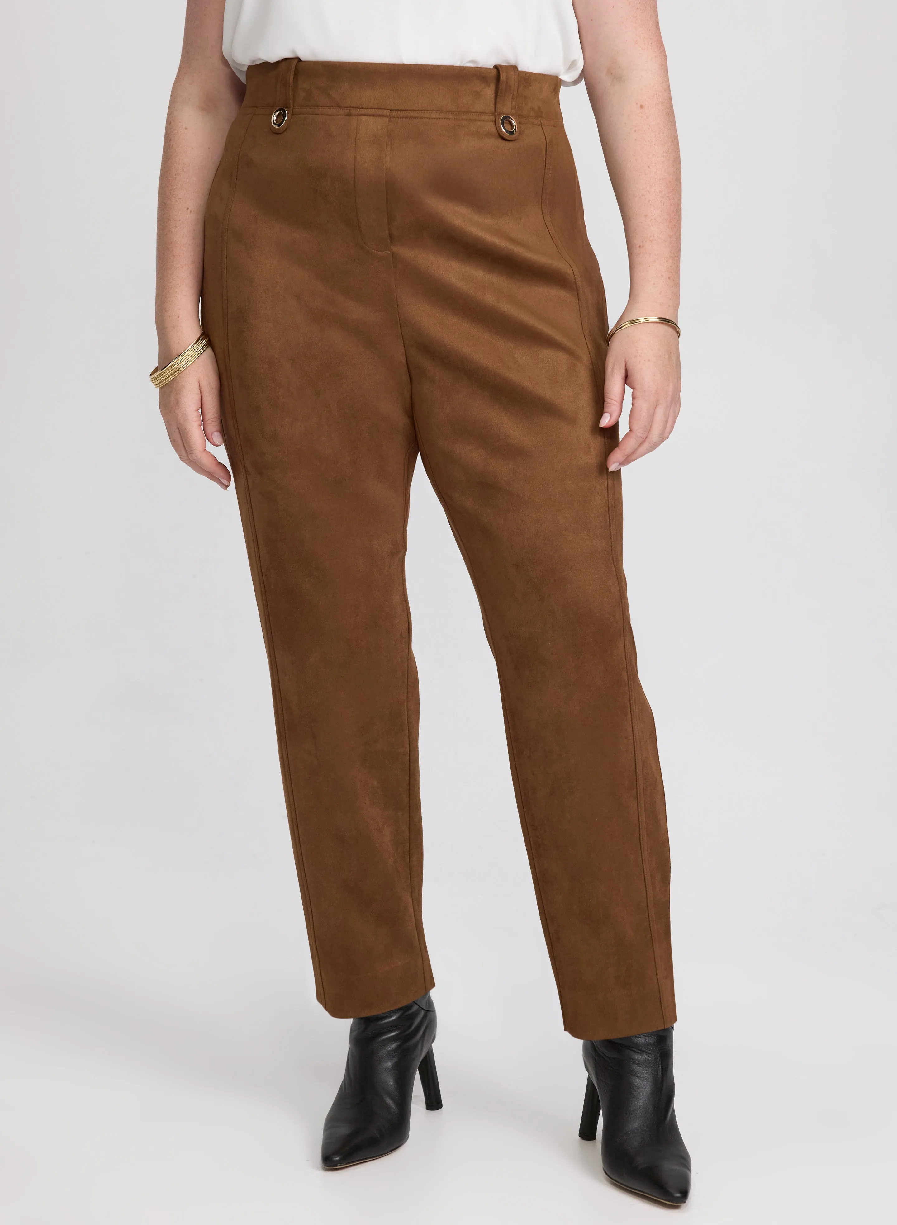 Laura Sofia Faux-Suede Pants Laura Sofia Faux-Suede Pants - Image 1