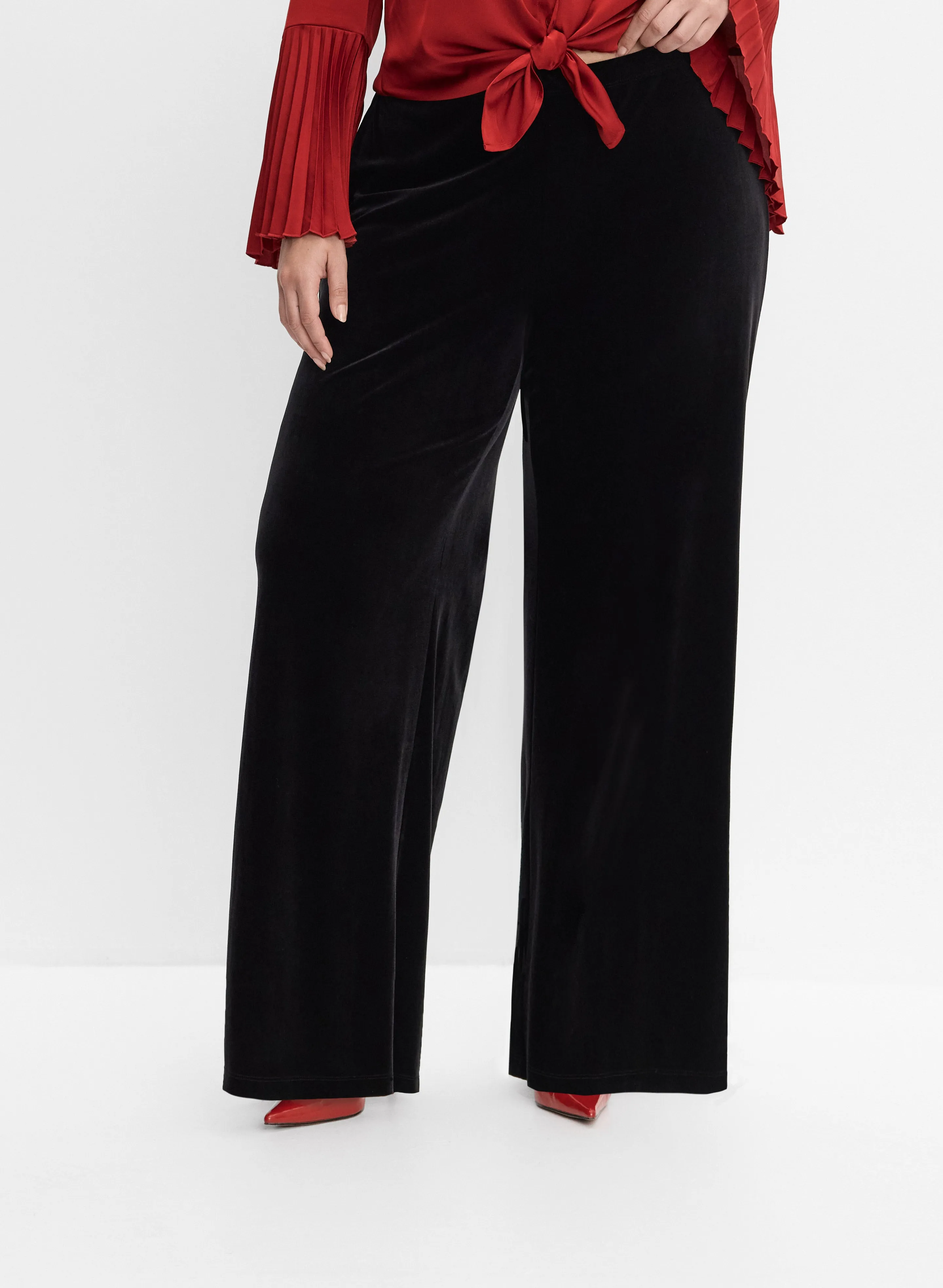 Laura Melanie Lyne - Velvet Wide-Leg Pants Laura Melanie Lyne - Velvet Wide-Leg Pants - Image 1