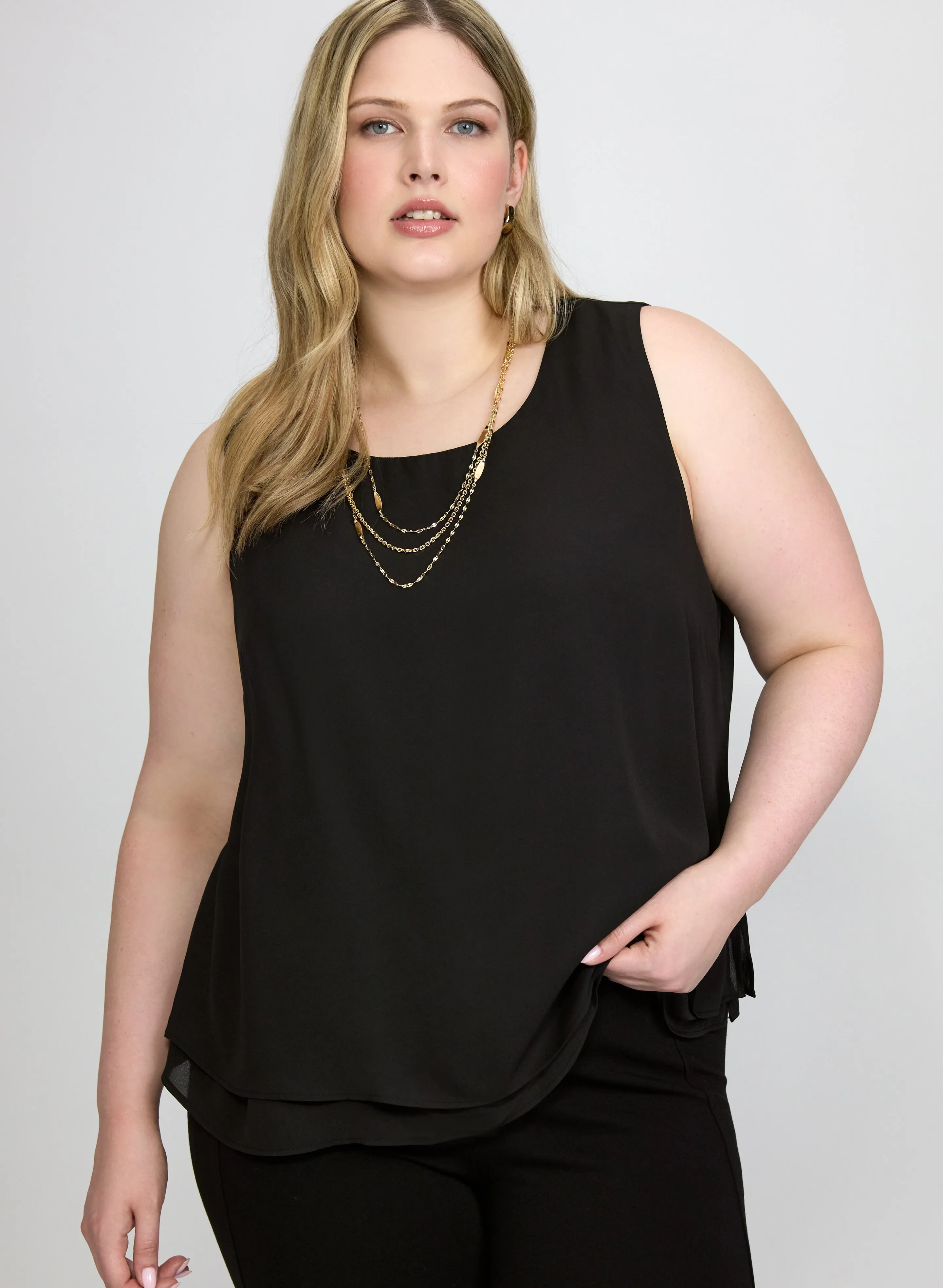 Laura Sleeveless Crepe Blouse Laura Sleeveless Crepe Blouse - Image 1