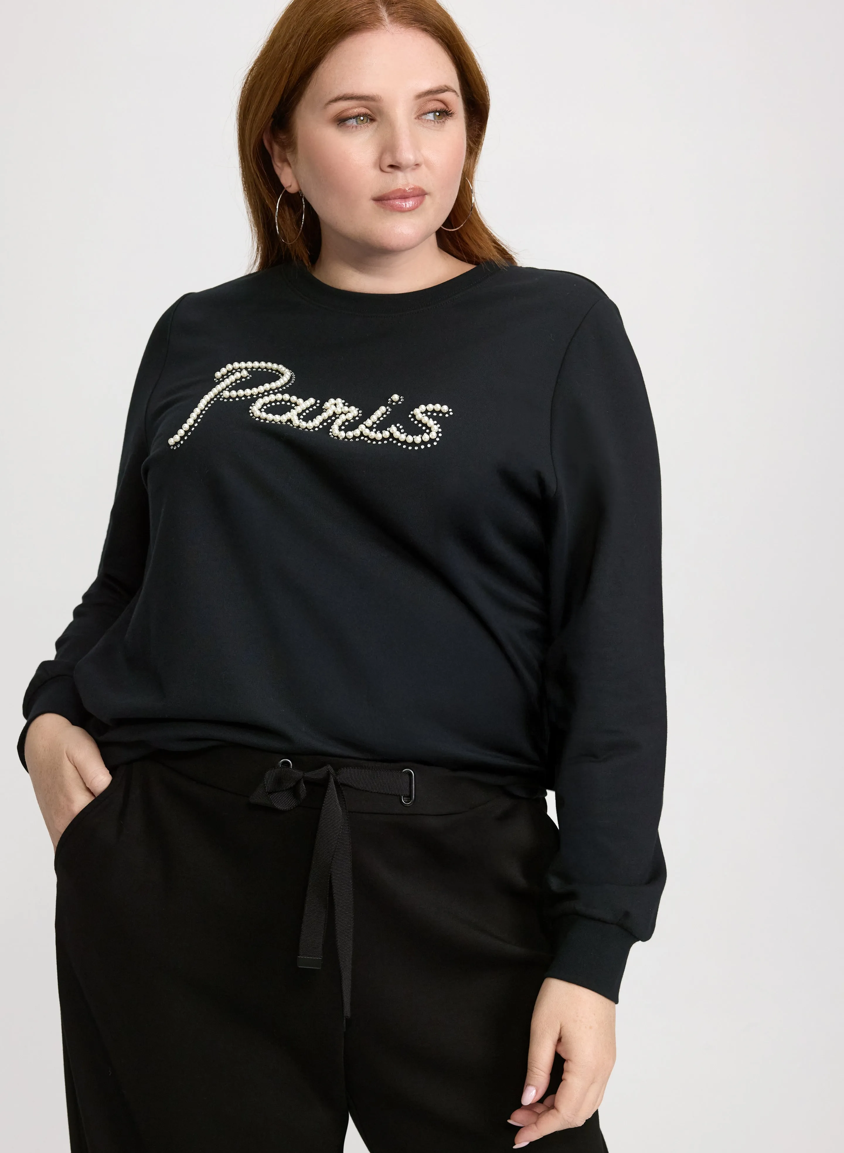 Laura Paris Pearl Sweatshirt Laura Paris Pearl Sweatshirt - Image 1