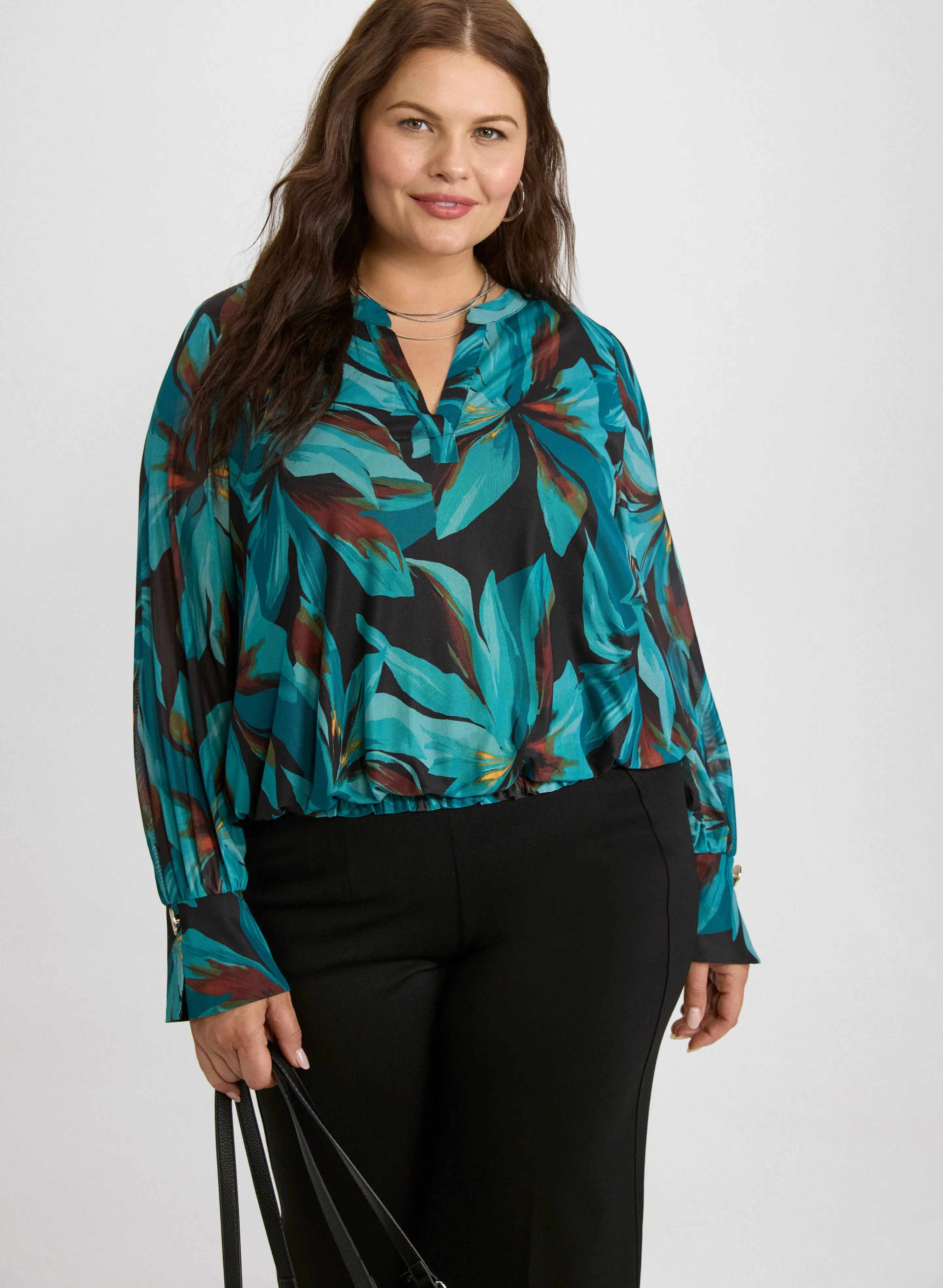 Laura Floral Mesh Top Laura Floral Mesh Top - Image 1