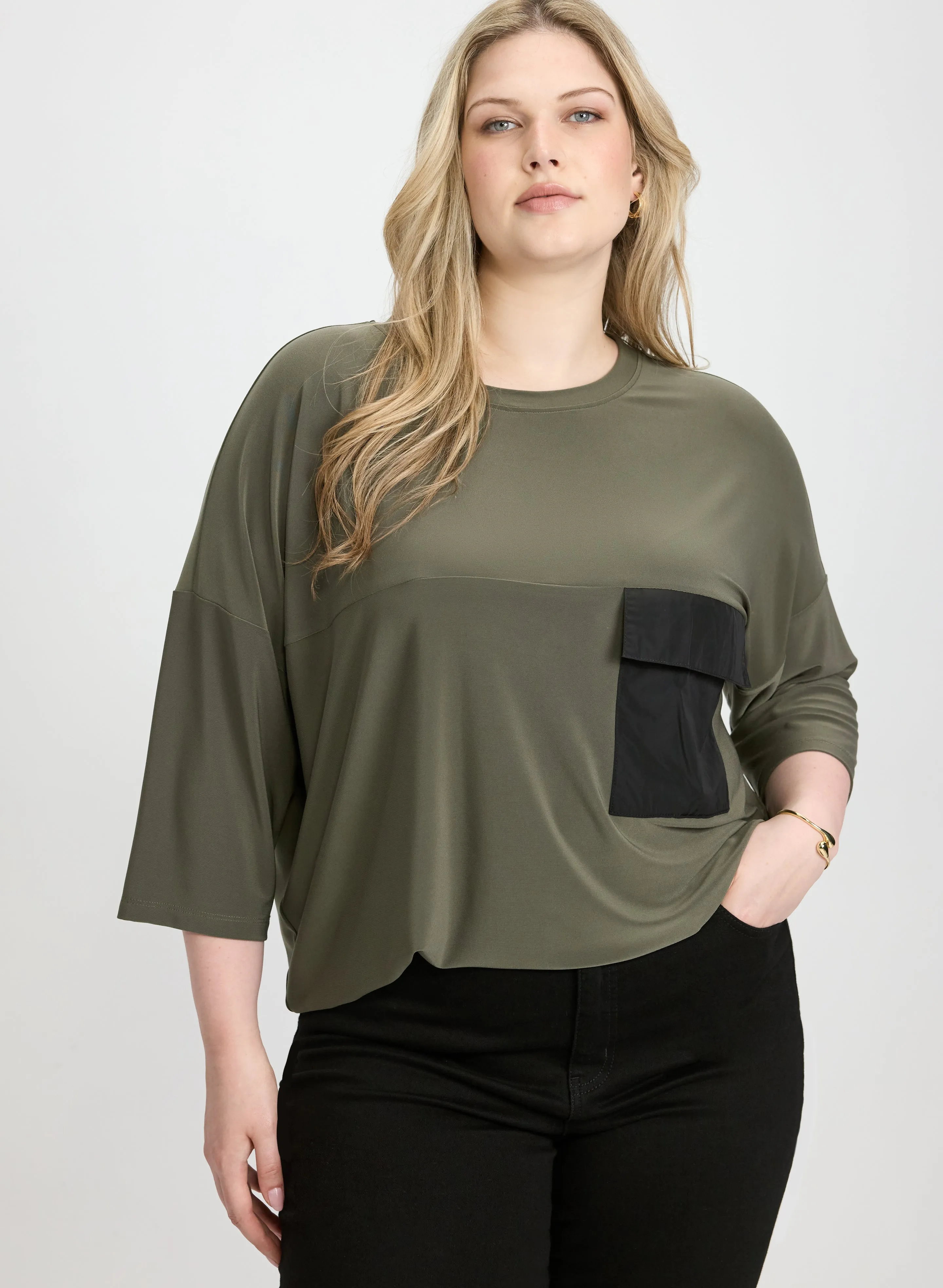 Laura Joseph Ribkoff - Patch Pocket Top Laura Joseph Ribkoff - Patch Pocket Top - Image 1
