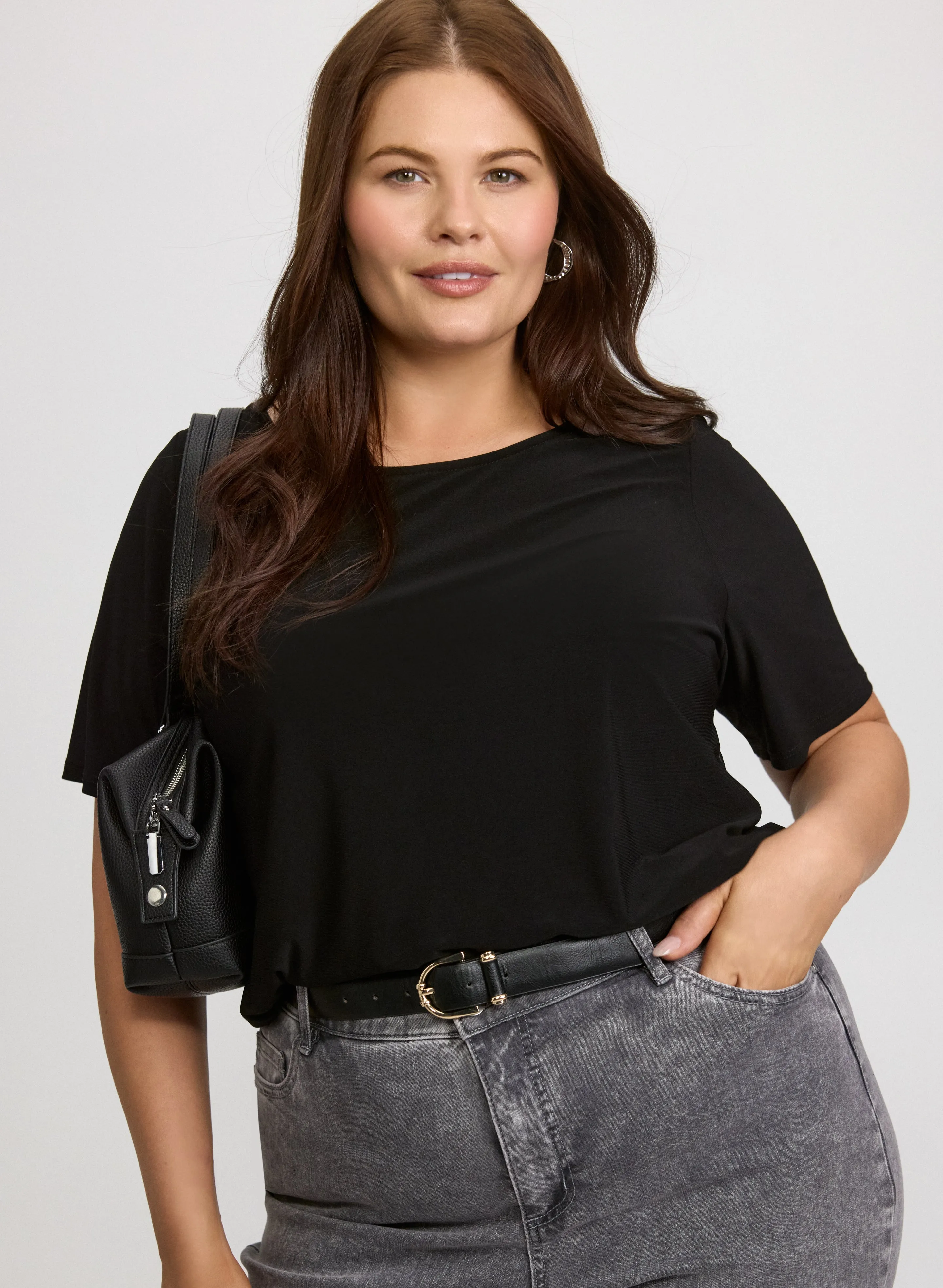 Laura Solid Jersey Top Laura Solid Jersey Top - Image 1
