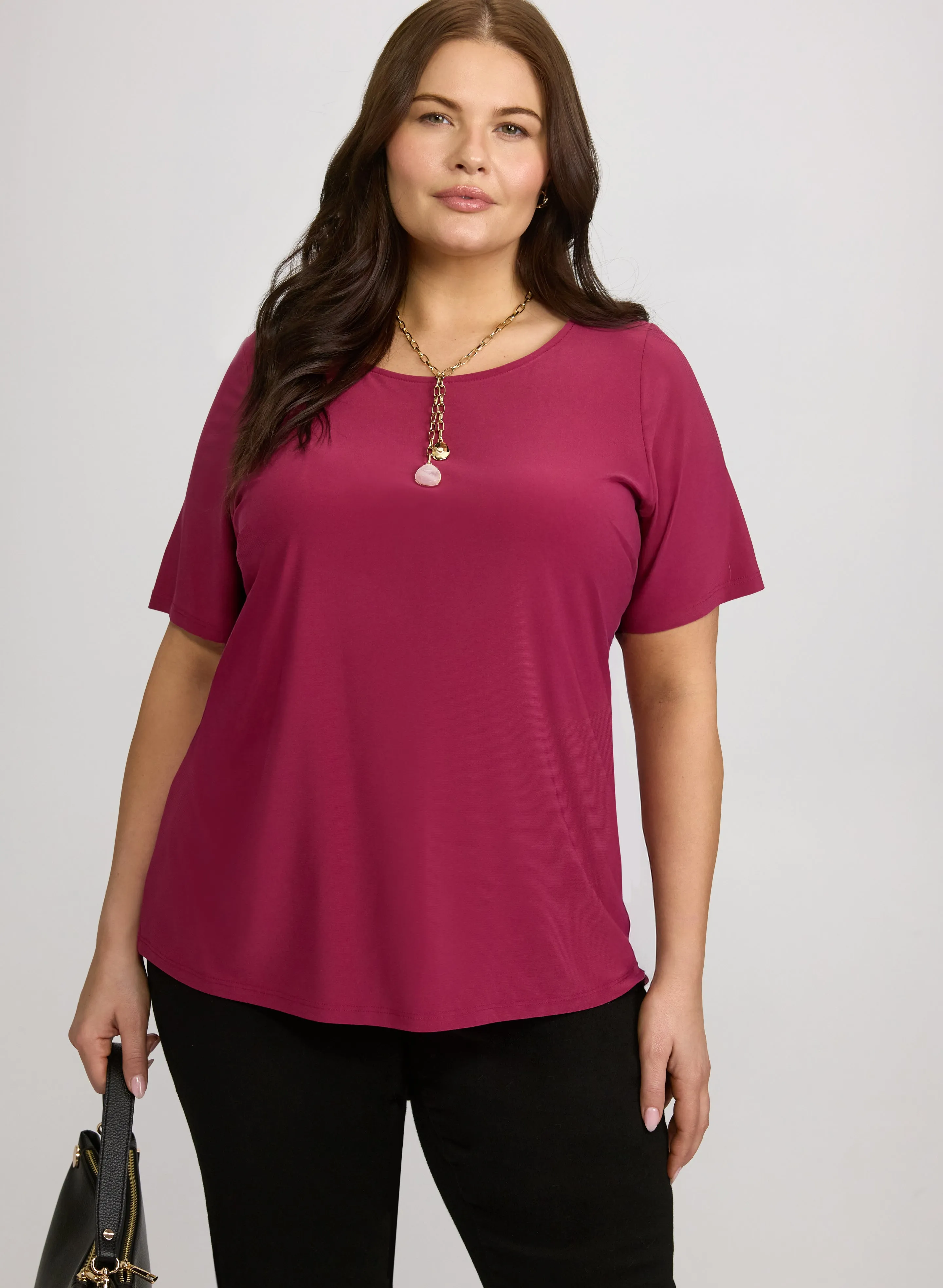 Laura Solid Jersey Top Laura Solid Jersey Top - Image 1