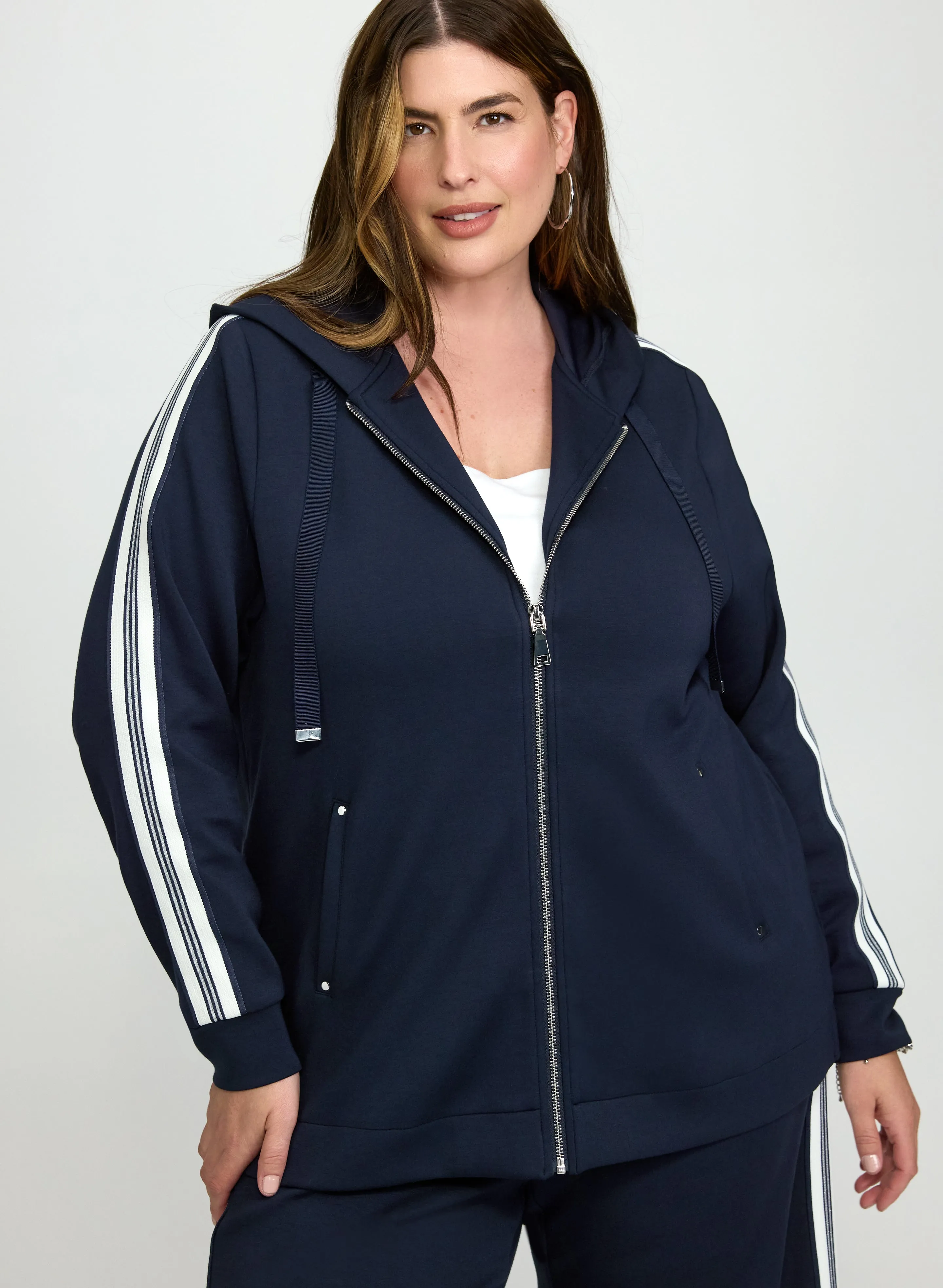 Laura Zip Front Hooded Top Laura Zip Front Hooded Top - Image 1