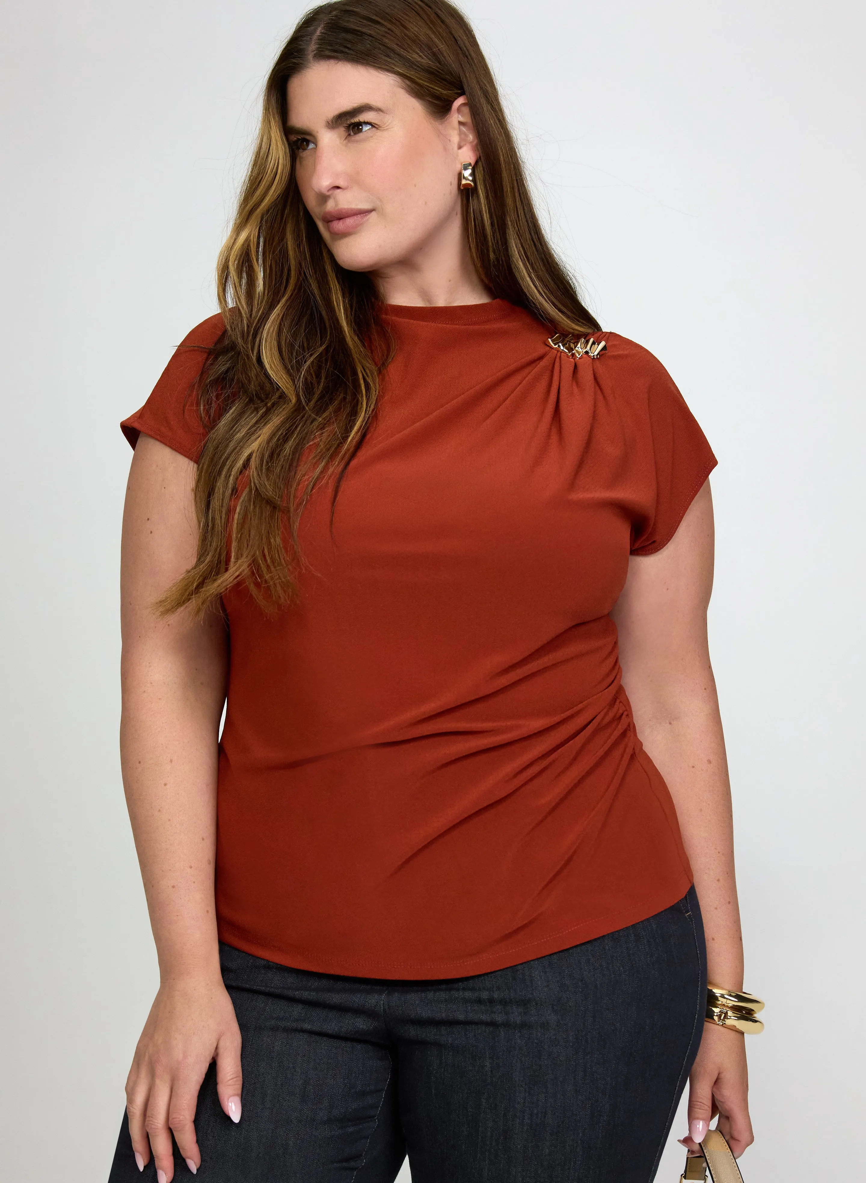 Laura Shoulder Draped Top Laura Shoulder Draped Top - Image 1