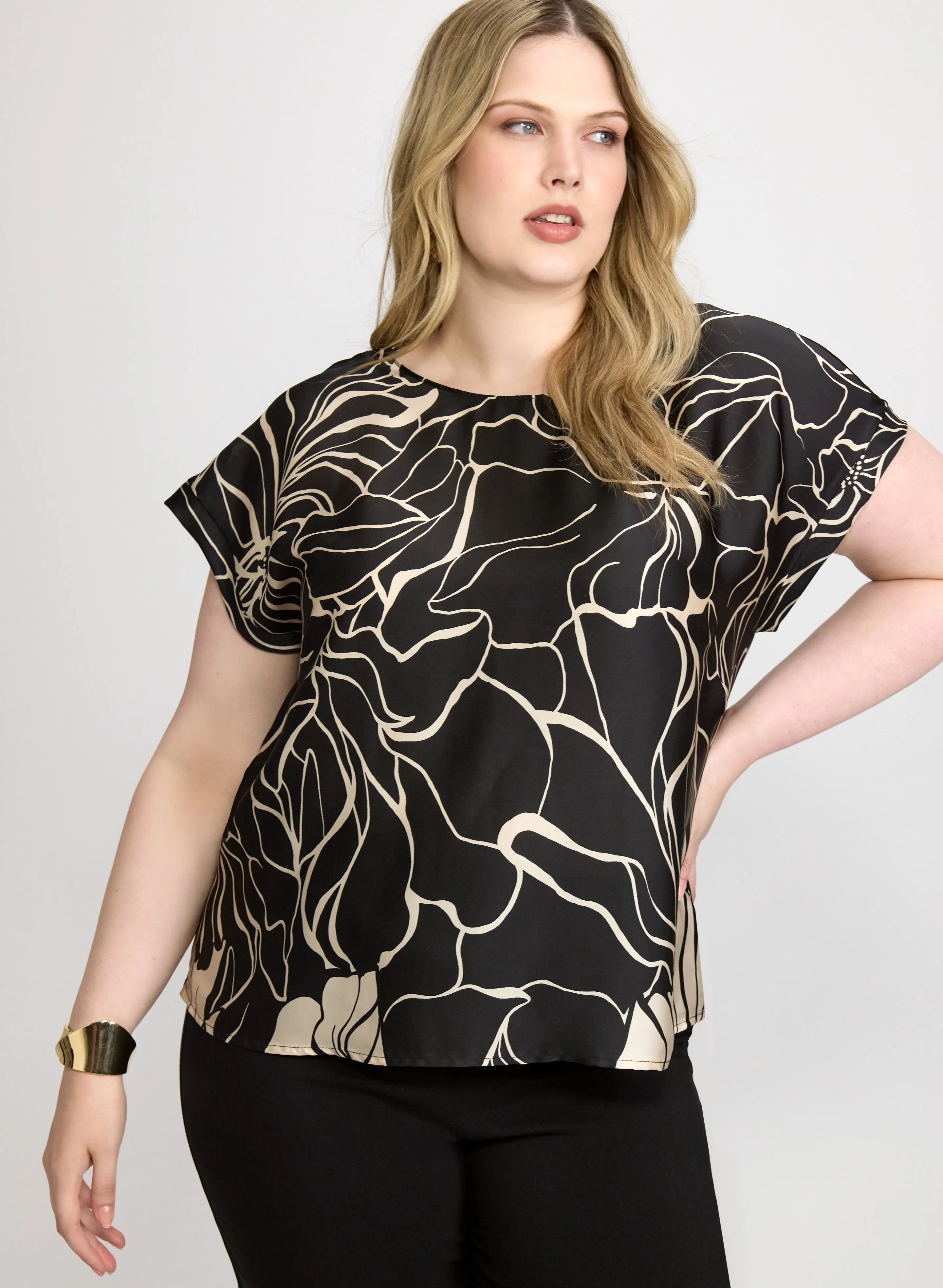 Laura Floral Print Short Sleeve Top Laura Floral Print Short Sleeve Top - Image 1