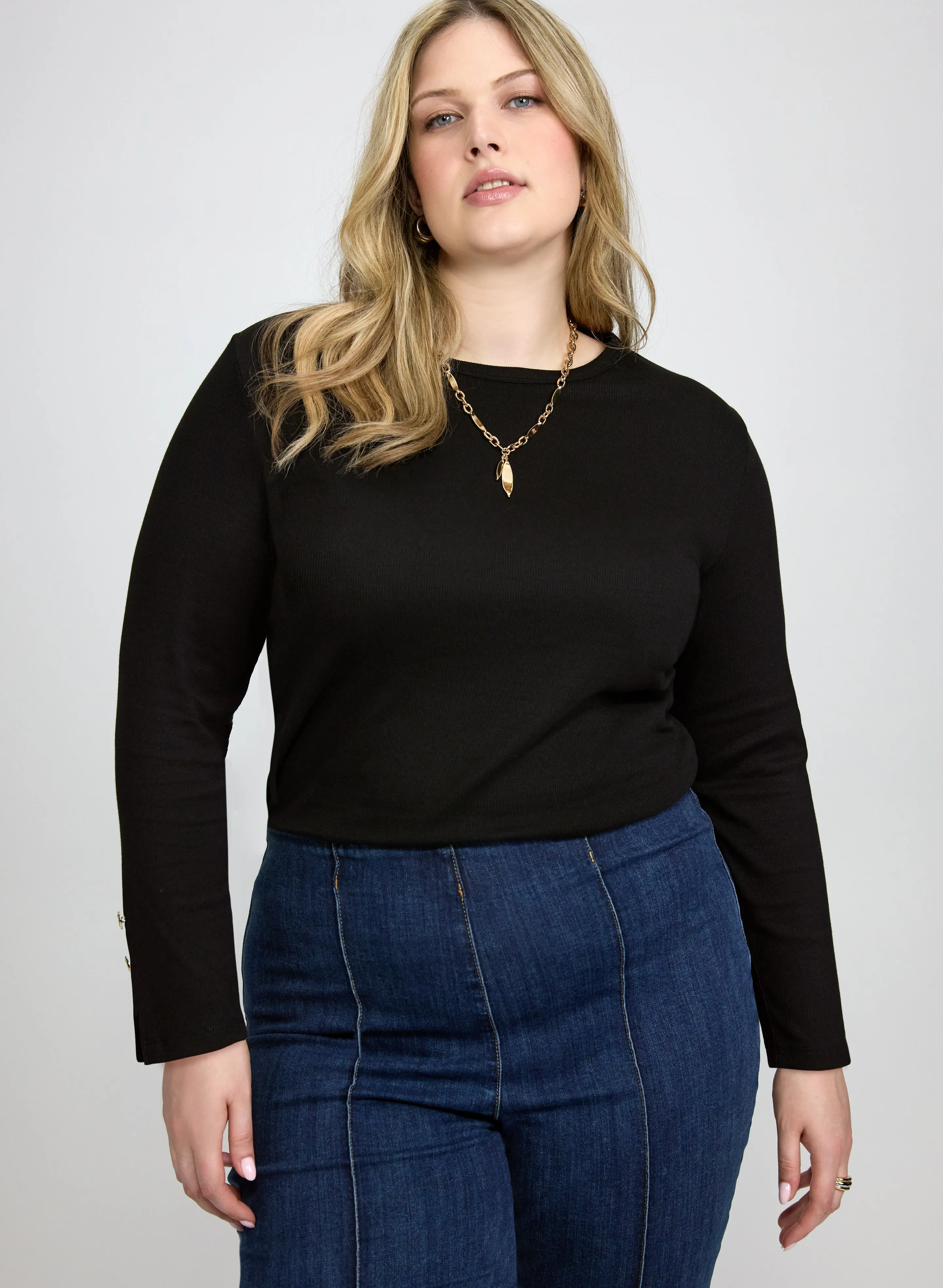 Laura Rib Cotton & Modal Top Laura Rib Cotton & Modal Top - Image 1