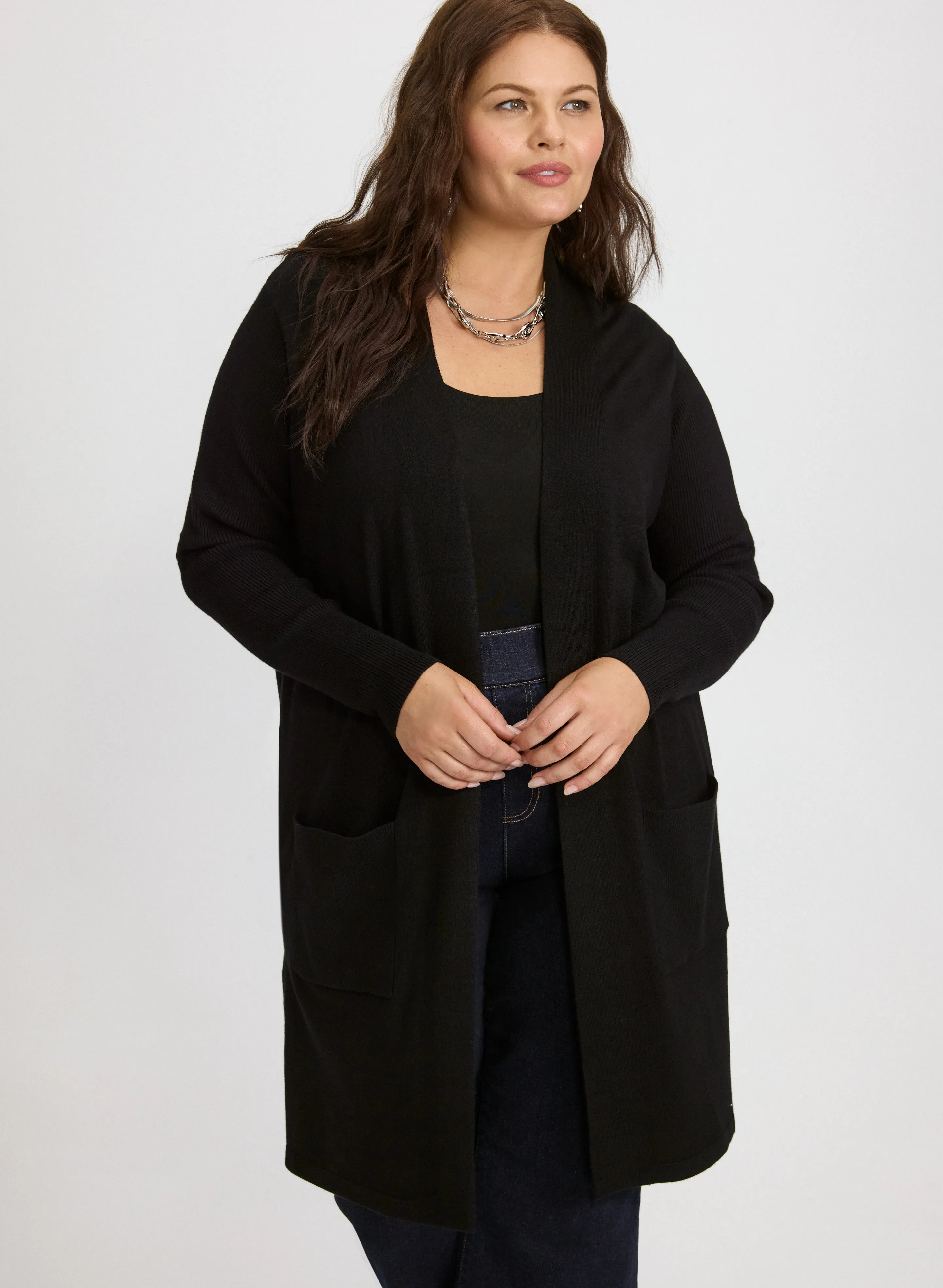 Laura Knit Open-Front Cardigan Laura Knit Open-Front Cardigan - Image 1