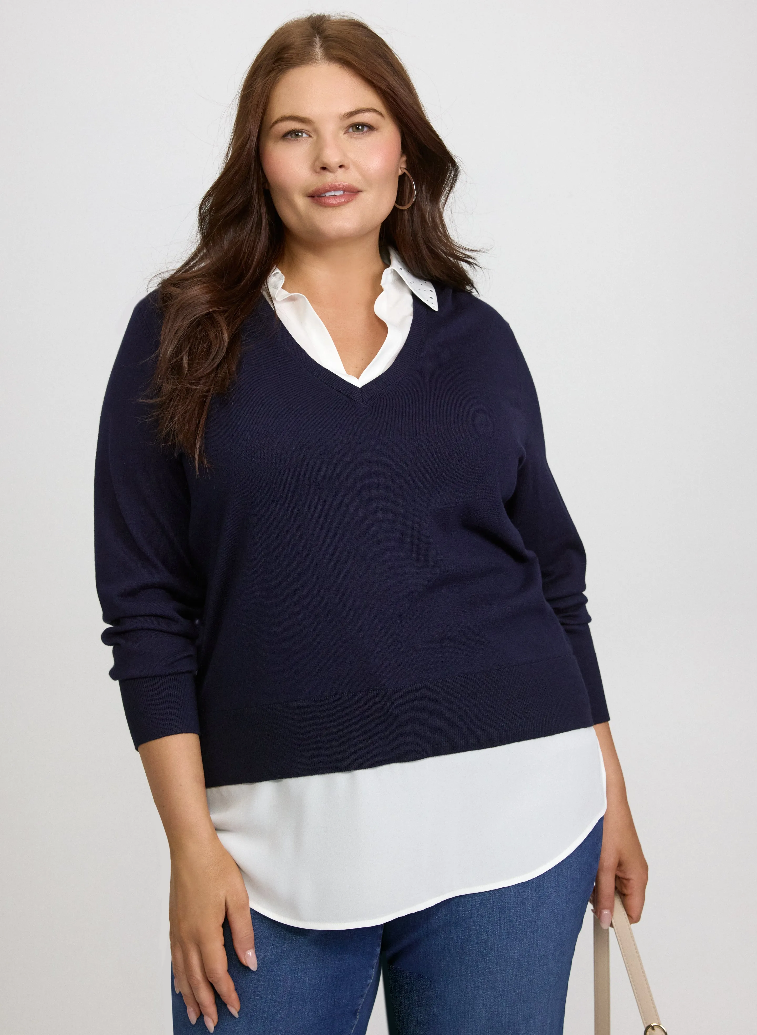 Laura Illusion Layered Blouse Laura Illusion Layered Blouse - Image 1