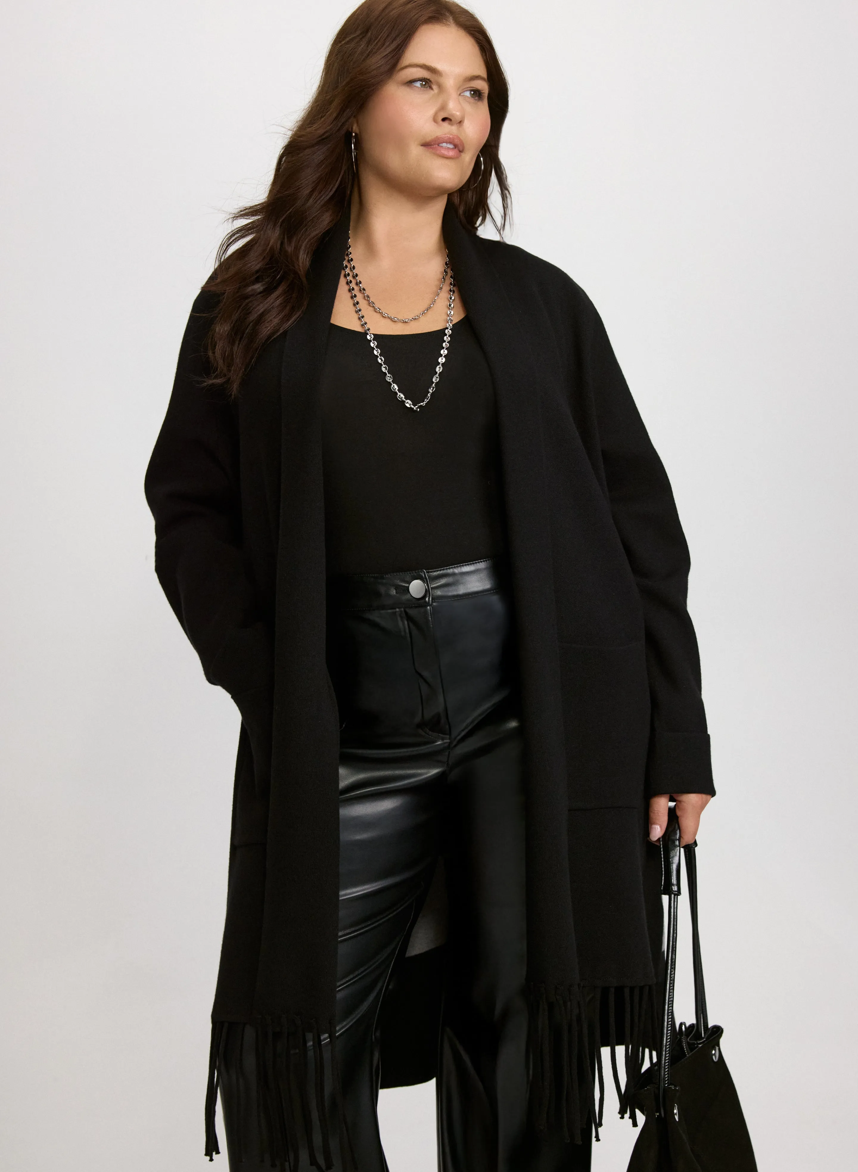 Laura Fringe Colour Block Cardigan Laura Fringe Colour Block Cardigan - Image 1