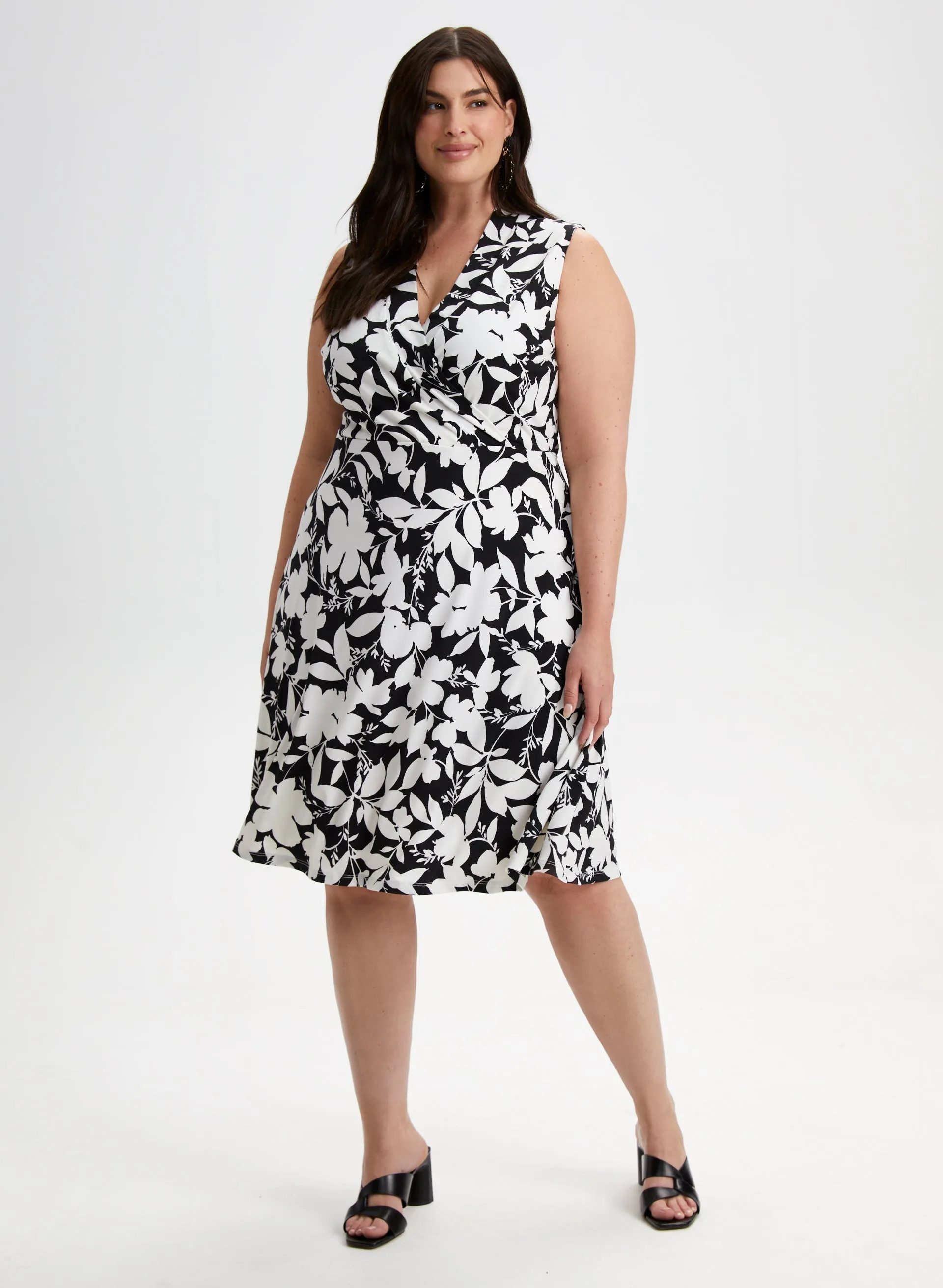 Laura Floral Print V-Neck Dress Laura Floral Print V-Neck Dress - Image 1