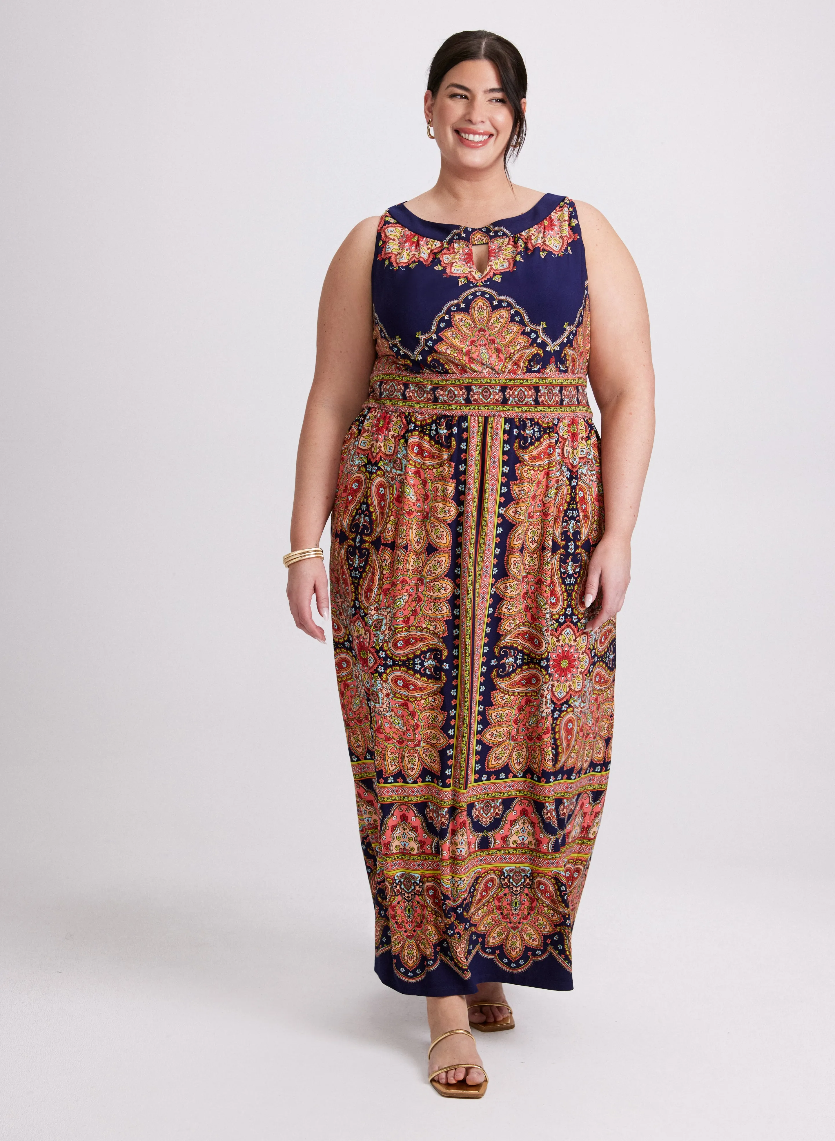 Laura Paisley Print Maxi Dress Laura Paisley Print Maxi Dress - Image 1