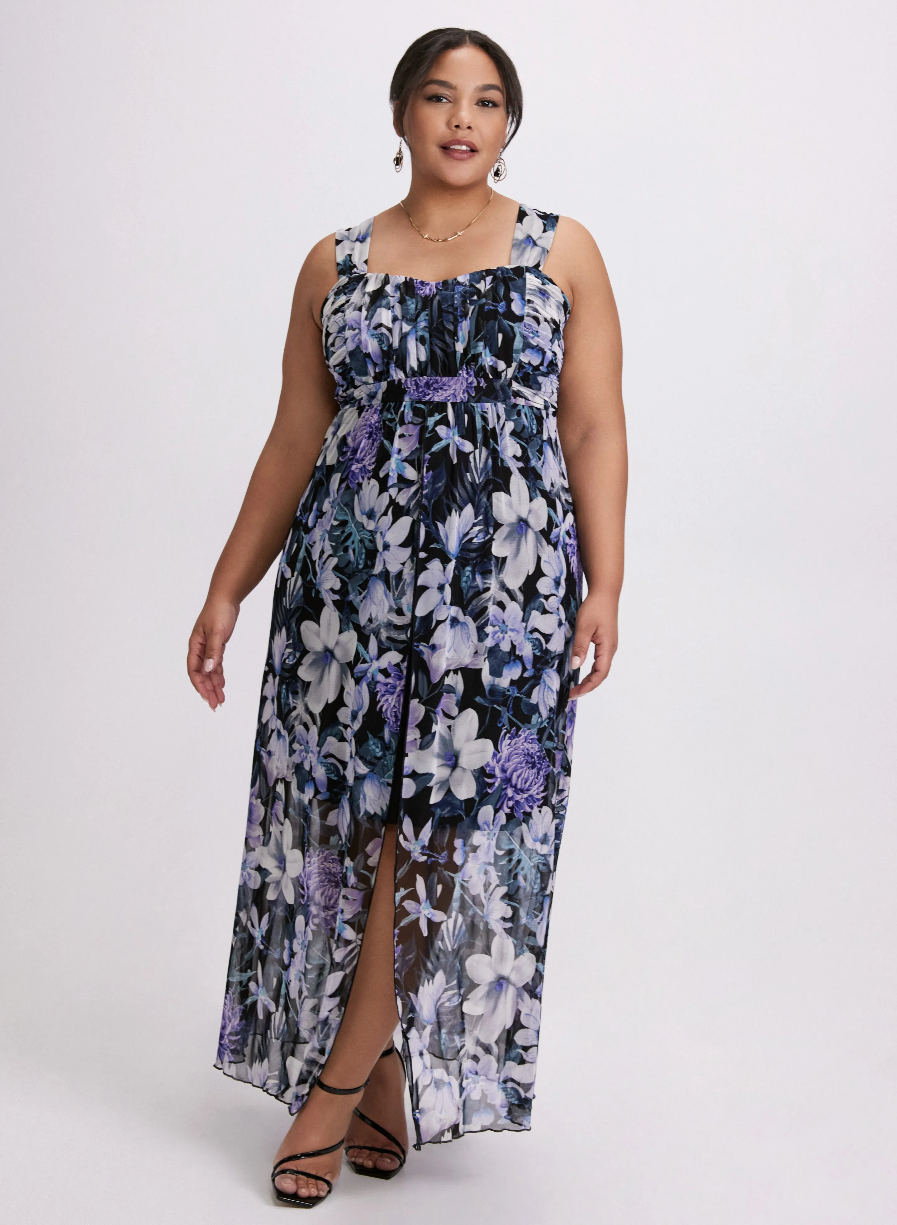 Laura Floral Mesh Dress Laura Floral Mesh Dress - Image 1