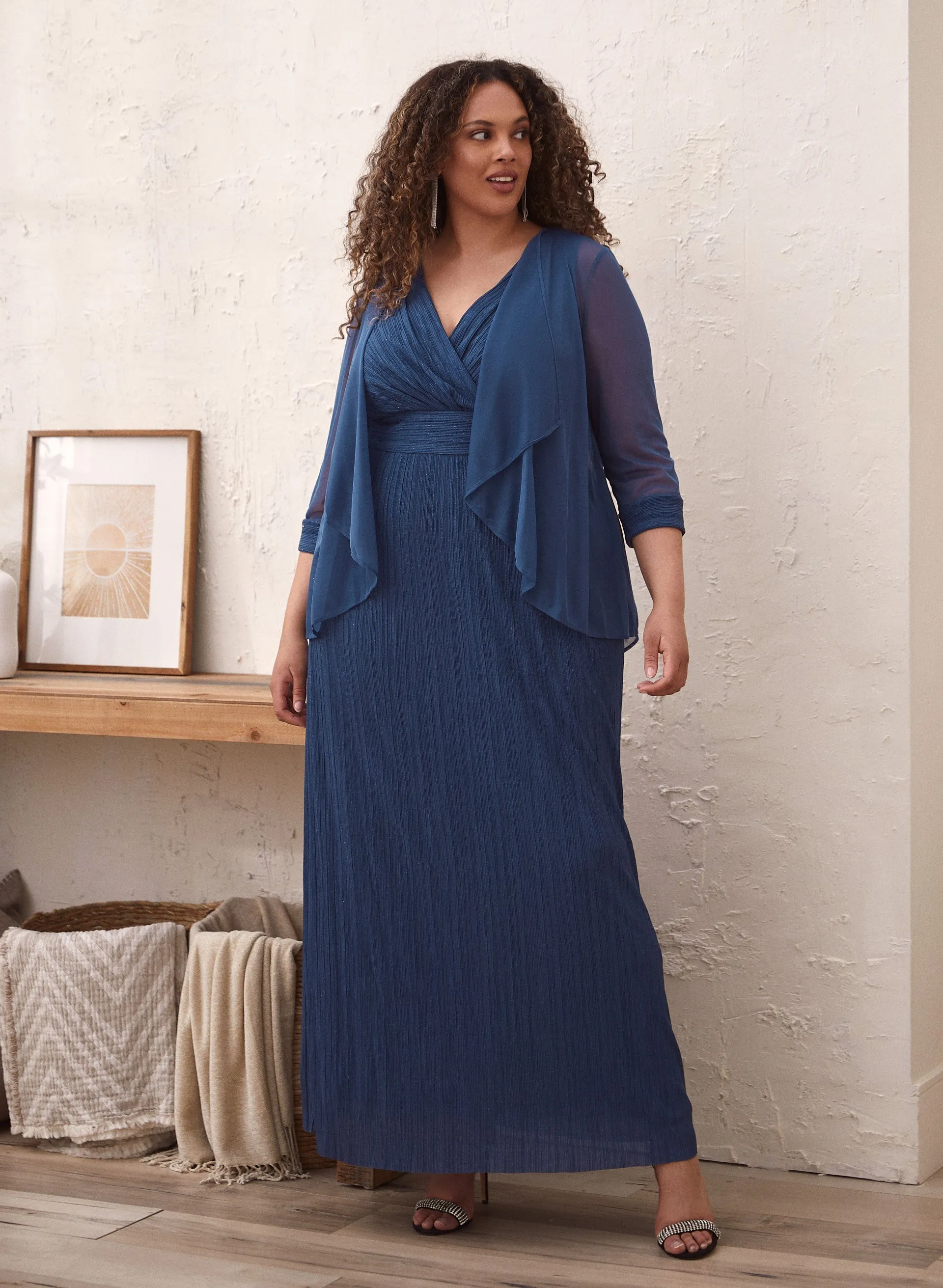 Laura Plissé Dress & Jacket Set Laura Plissé Dress & Jacket Set - Image 1